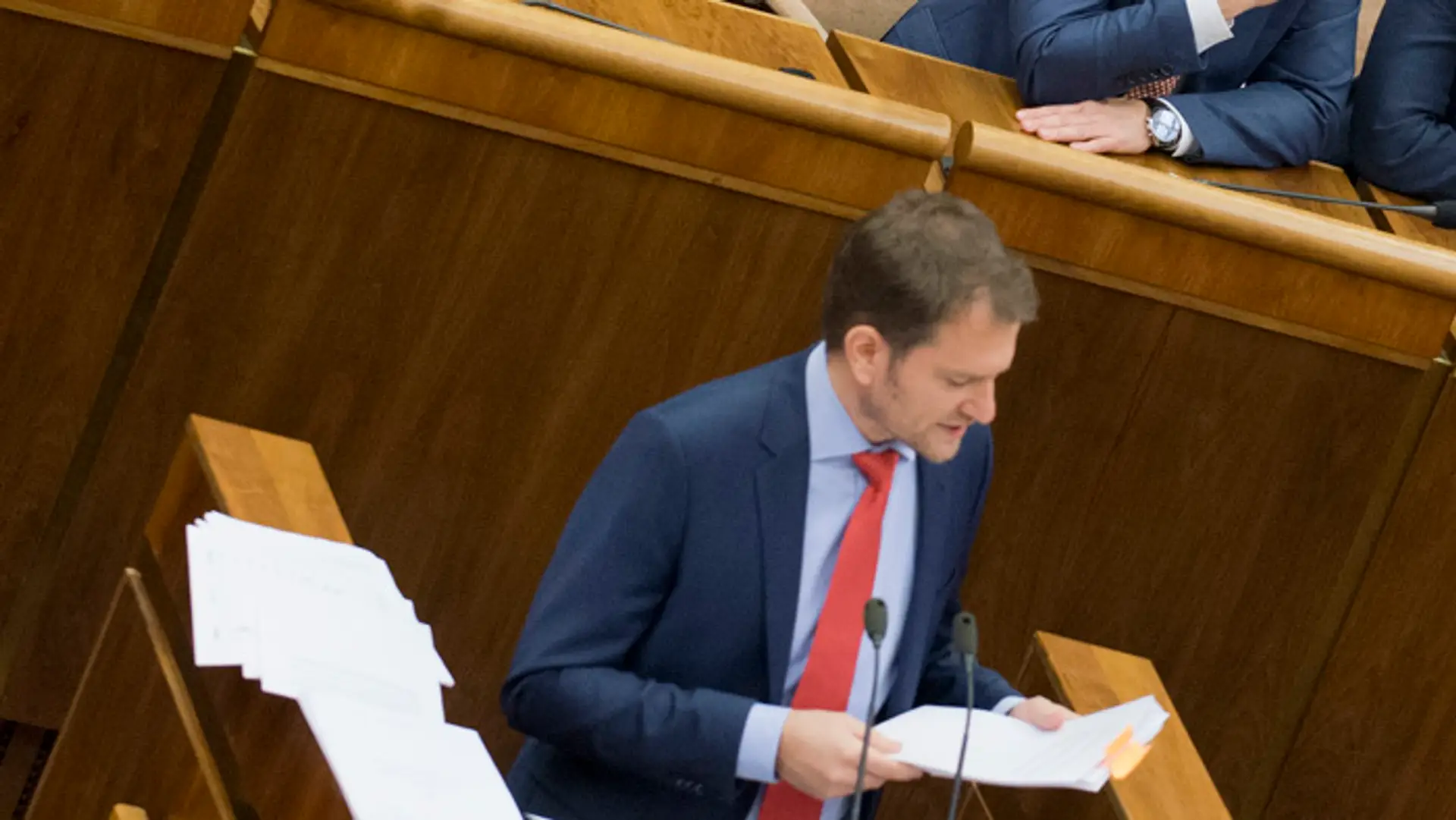 Igor Matovič počas odvolávania premiéra Roberta Fica.
