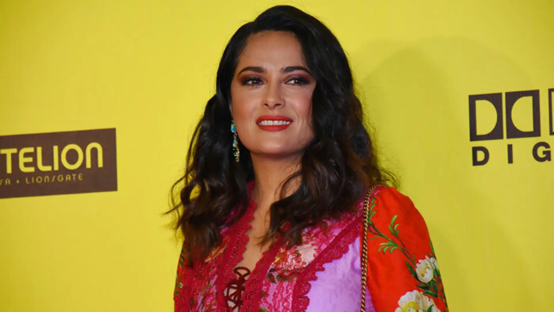 Salma Hayek na premiére filmu How To Be A Latin Lover
