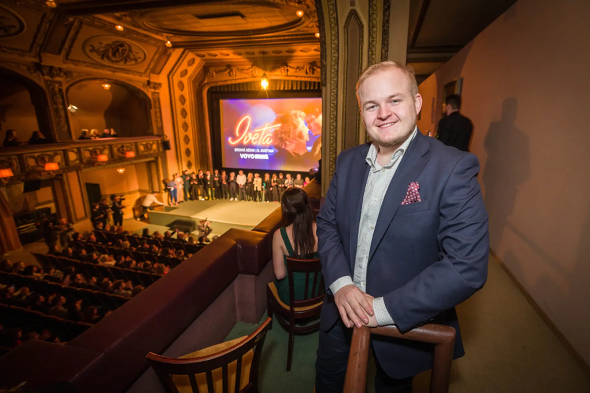 Artur Štaidl na premiére druhej série Voyo Originálu Iveta