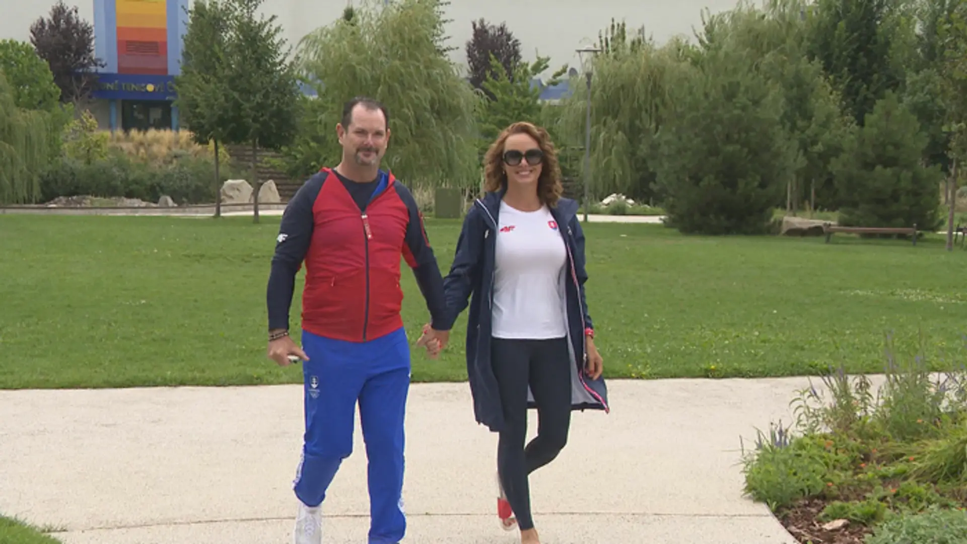 Rory Sabbatini s manželkou Martinou.