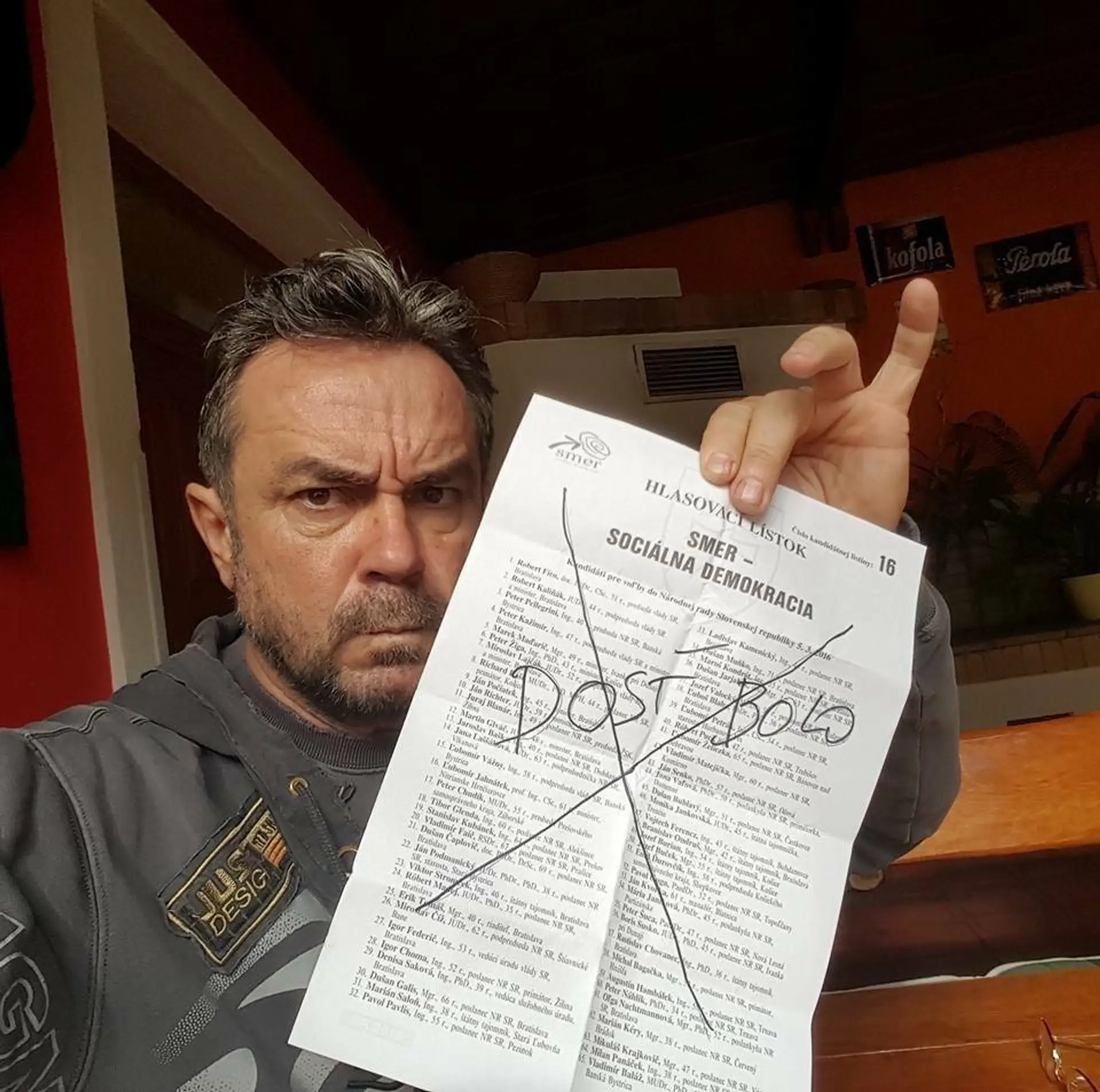 Jožo Pročko dostal za túto fotku mastnú pokutu