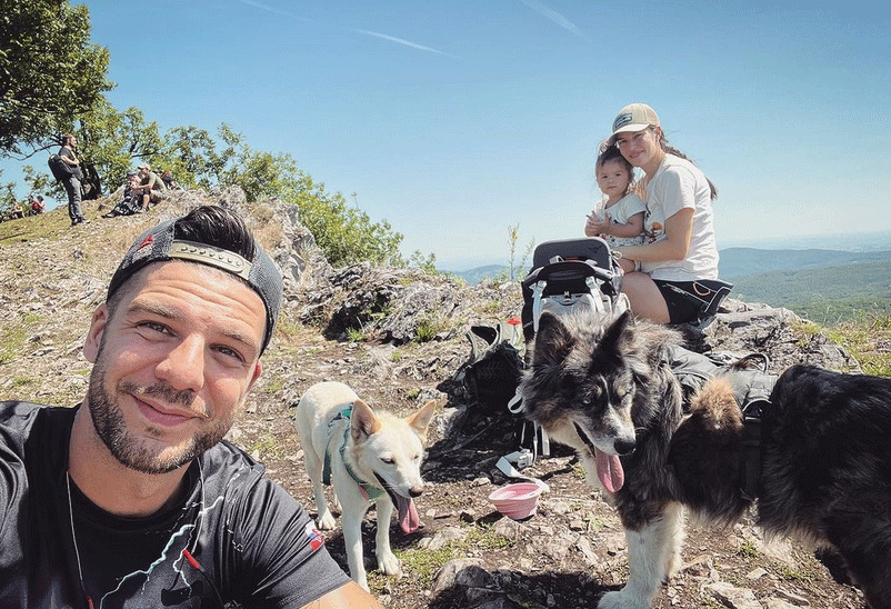 Tomáš Juríček s rodinkou