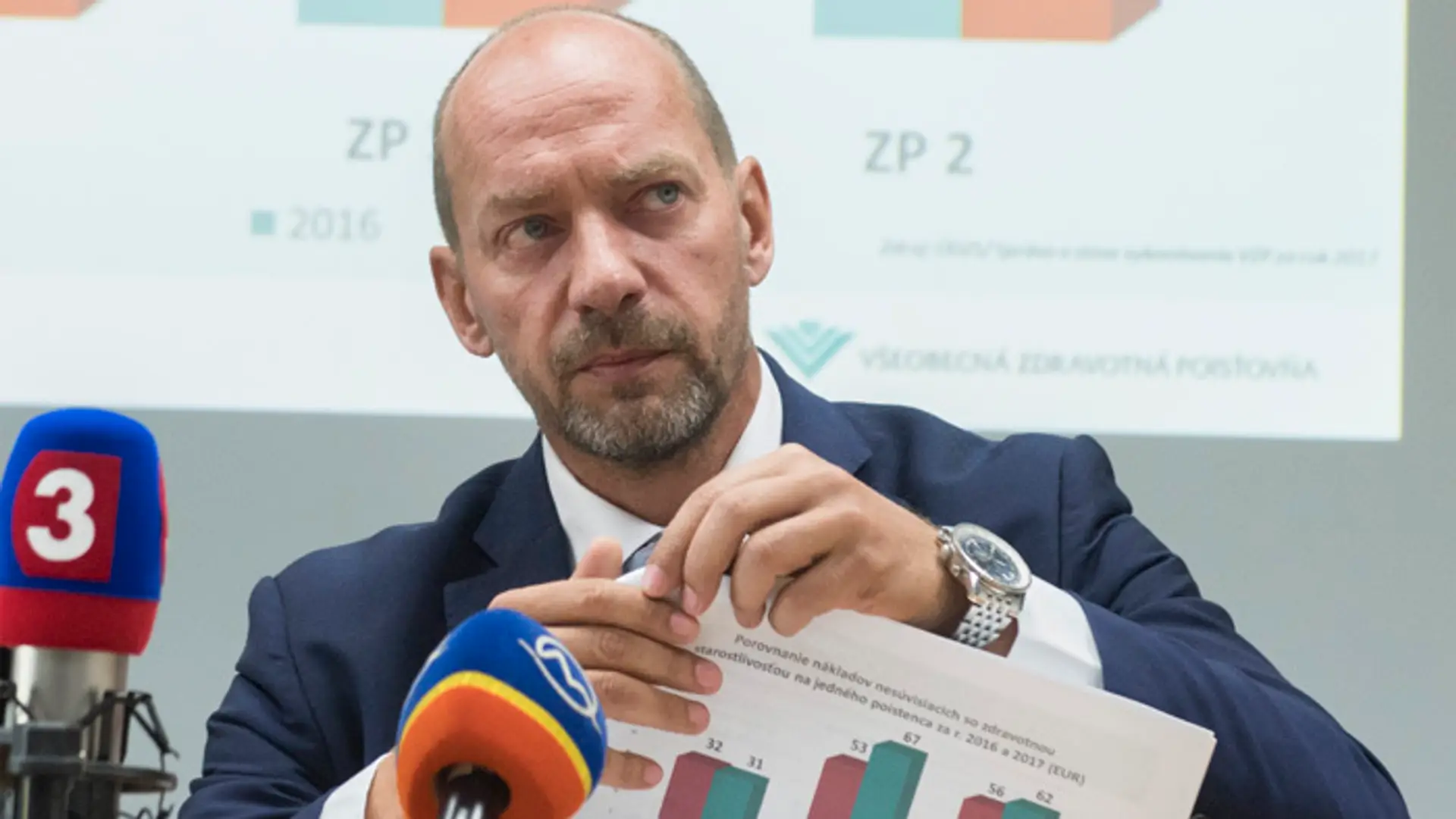 Predseda predstavenstva a generálny riaditeľ VšZP Miroslav Kočan. 