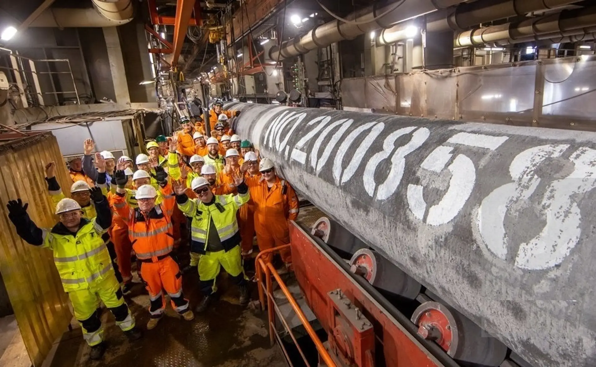 Potrubie plynovodu Nord Stream 2 pod Batským morom.