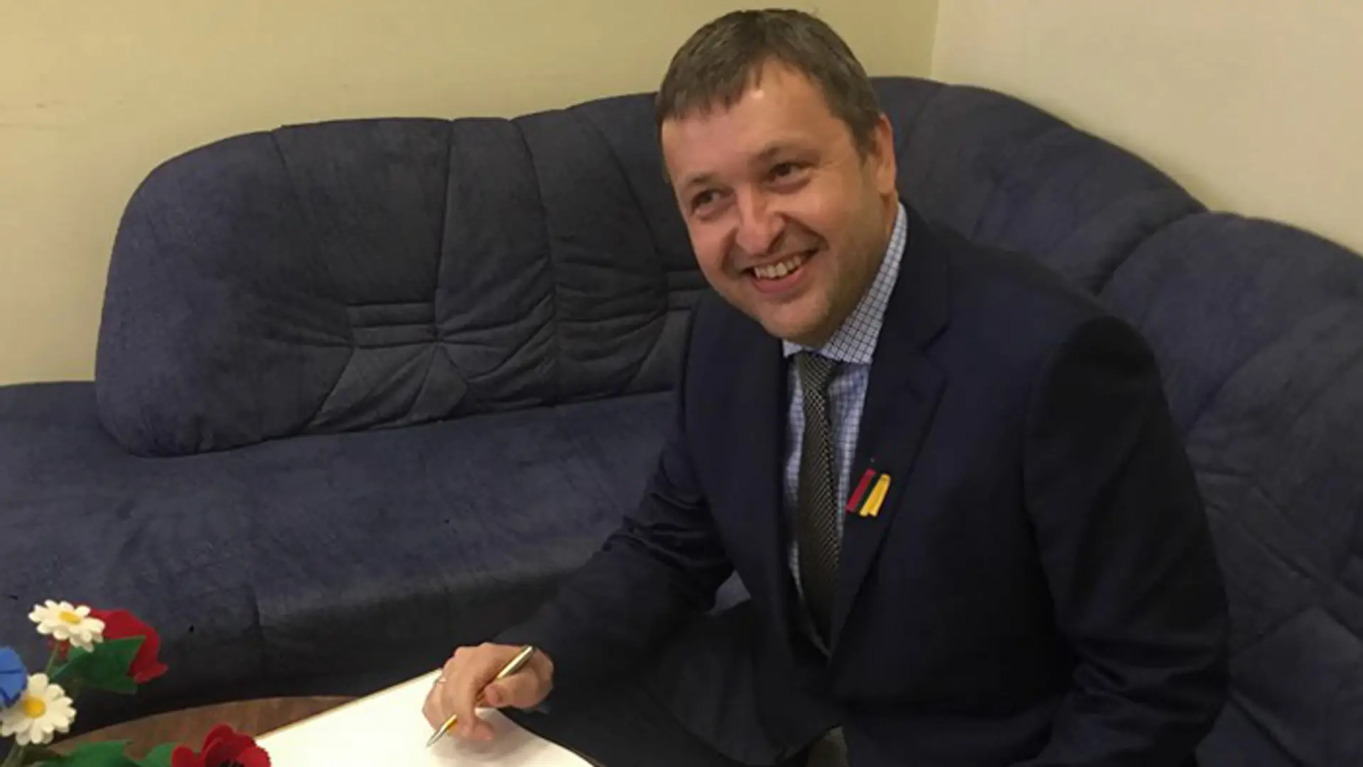 Litovský milionár a europoslanec Antanas Guoga.