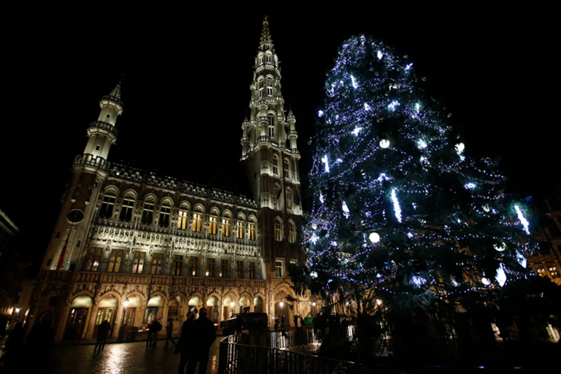 Archívna snímka z vianočného Bruselu.
