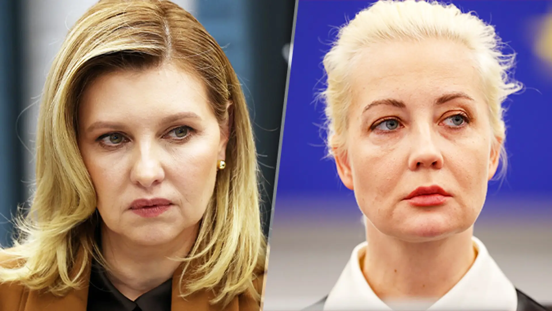 Olena Zelenská a Julija Navaľná.