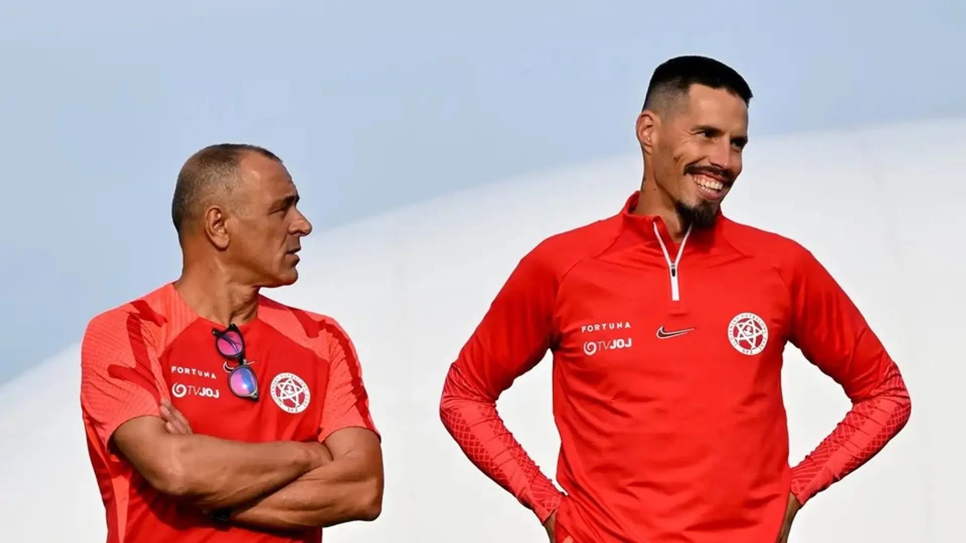 Francesco Calzona a Marek Hamšík.