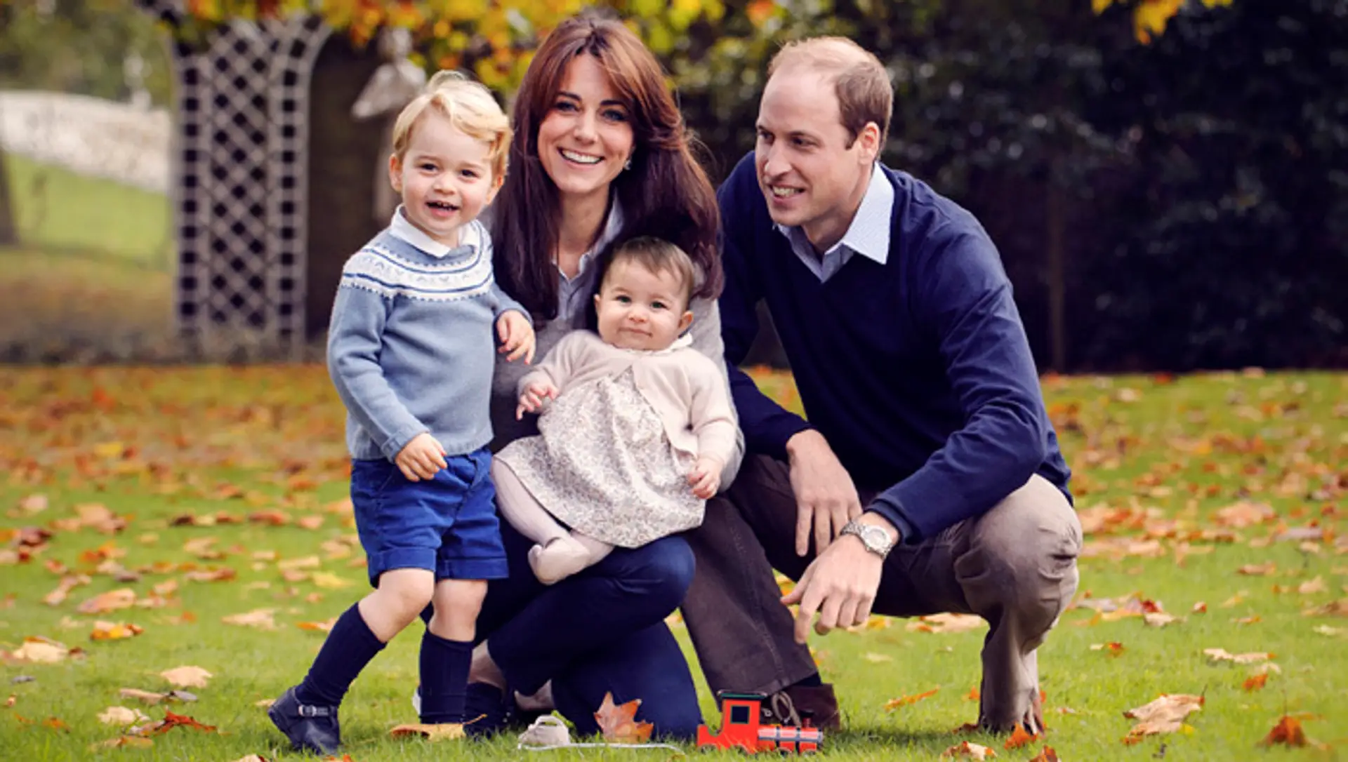 Princ William, jeho manželka Kate a ich deti princ George a princezná Charlotte.