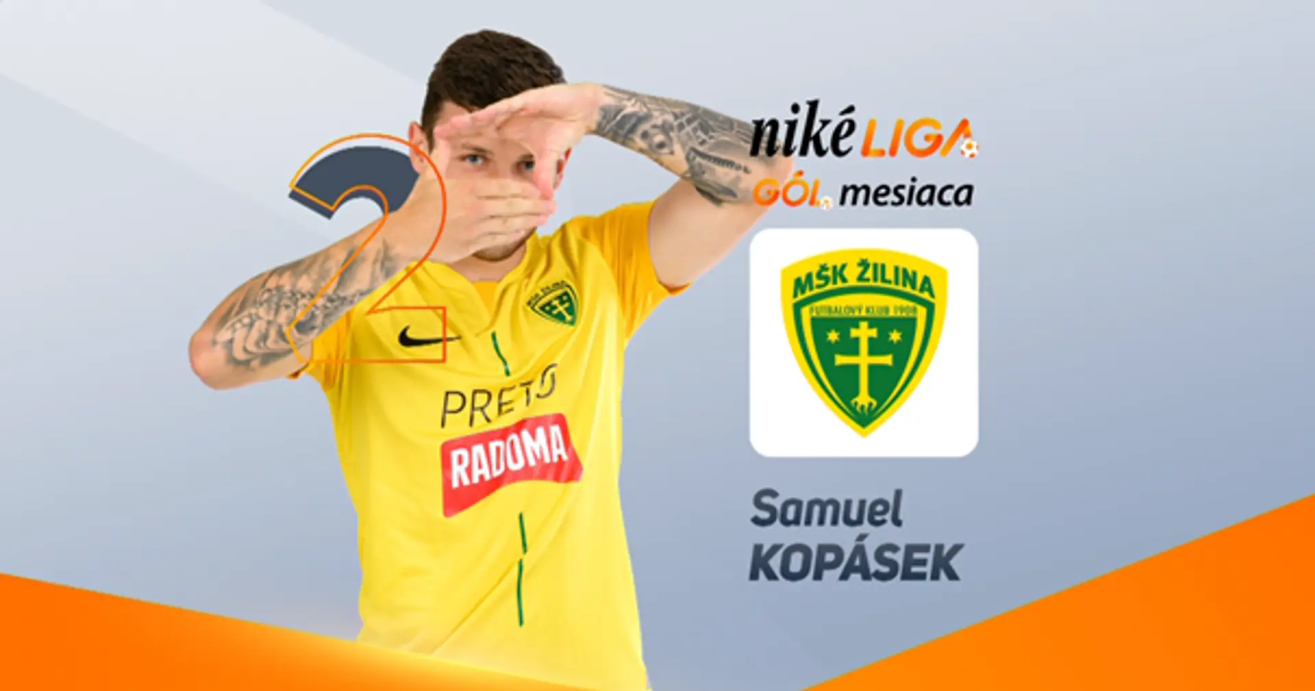 Druhým kandidátom na Gól mesiaca december v Niké lige je Samuel Kopásek.