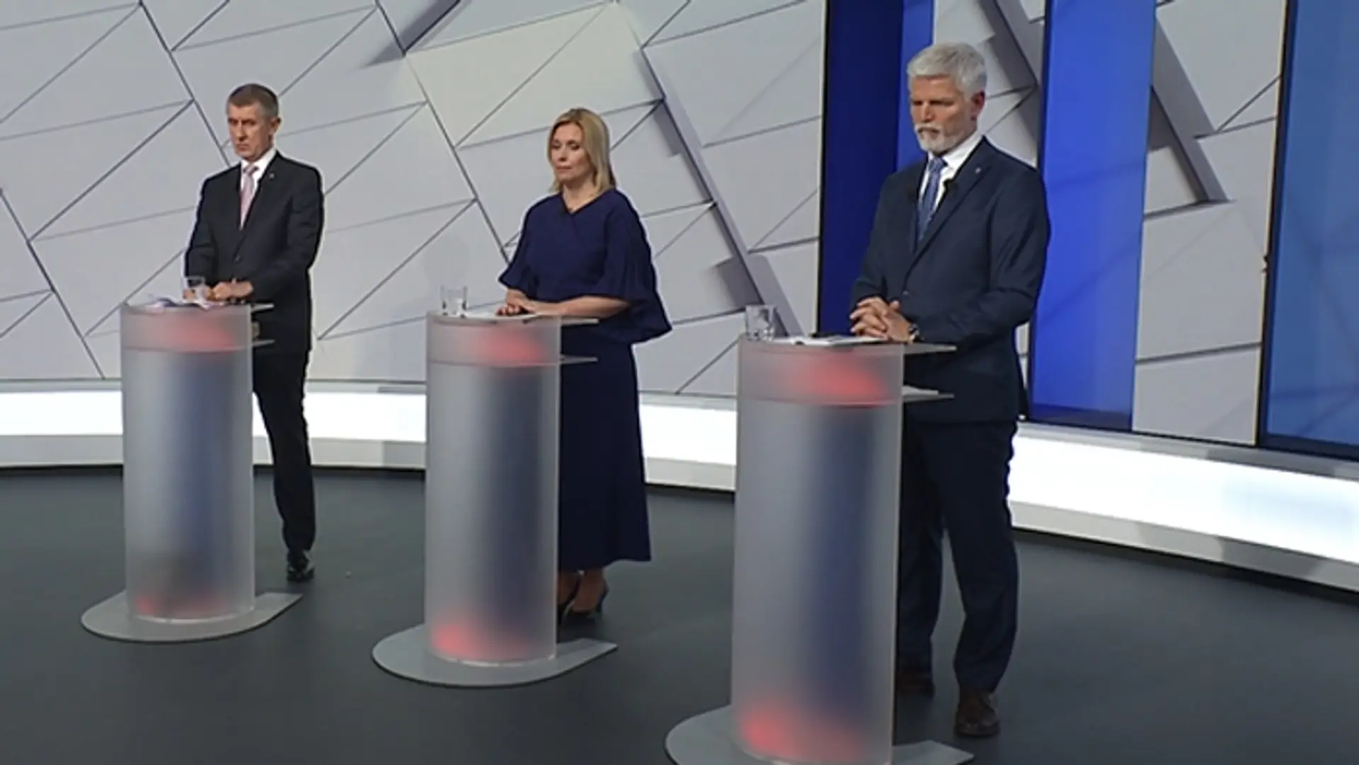 Posledná debata troch kandidátov na prezidenta ČR.