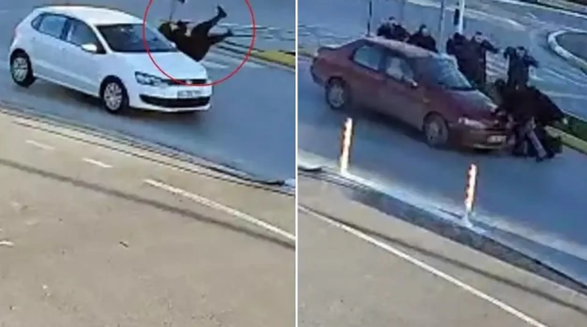Ženu zrazili dve autá v priebehu piatich minút.