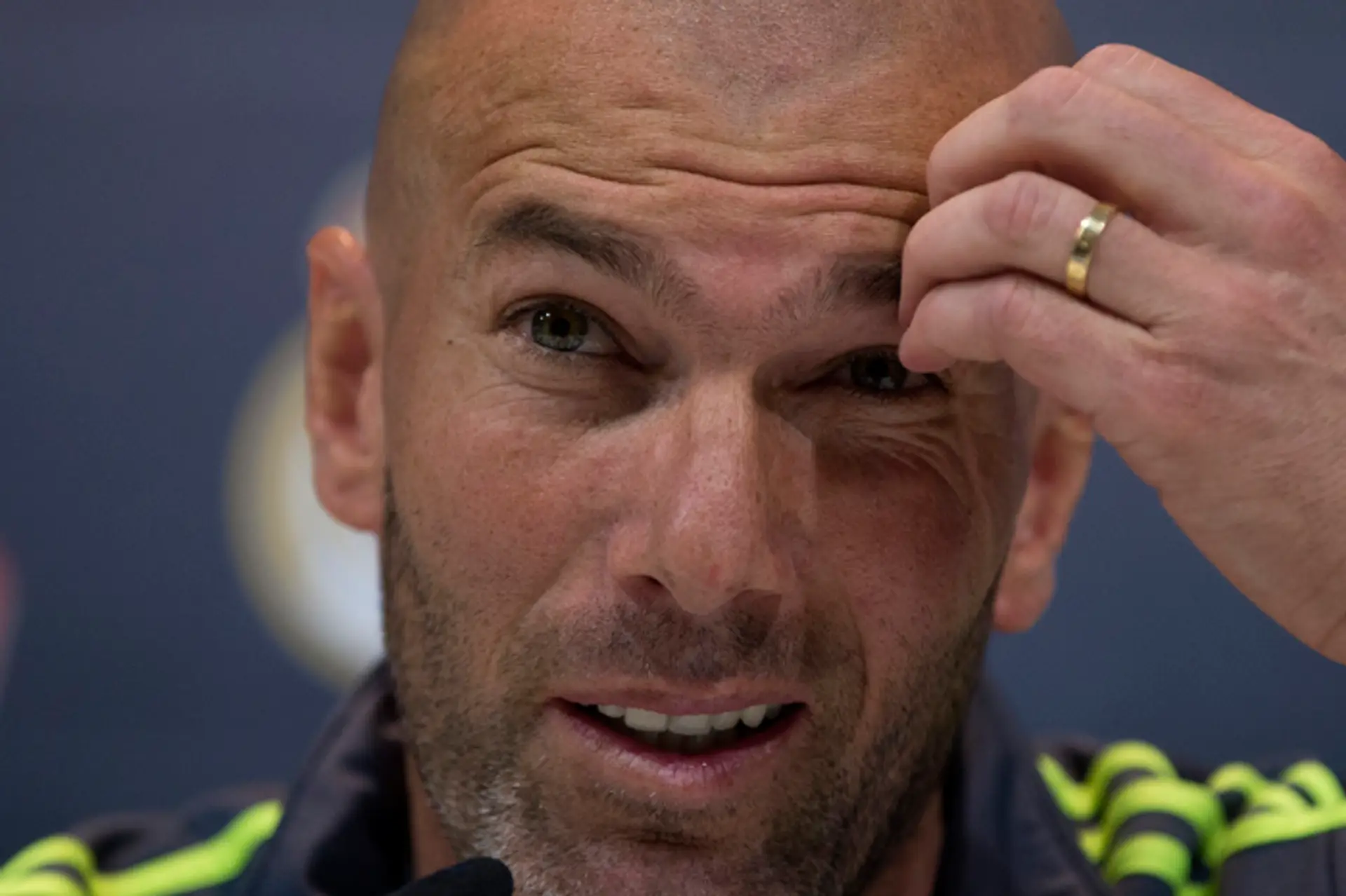 Tréner Realu Madrid Zinedine Zidane na archívnej snímke.
