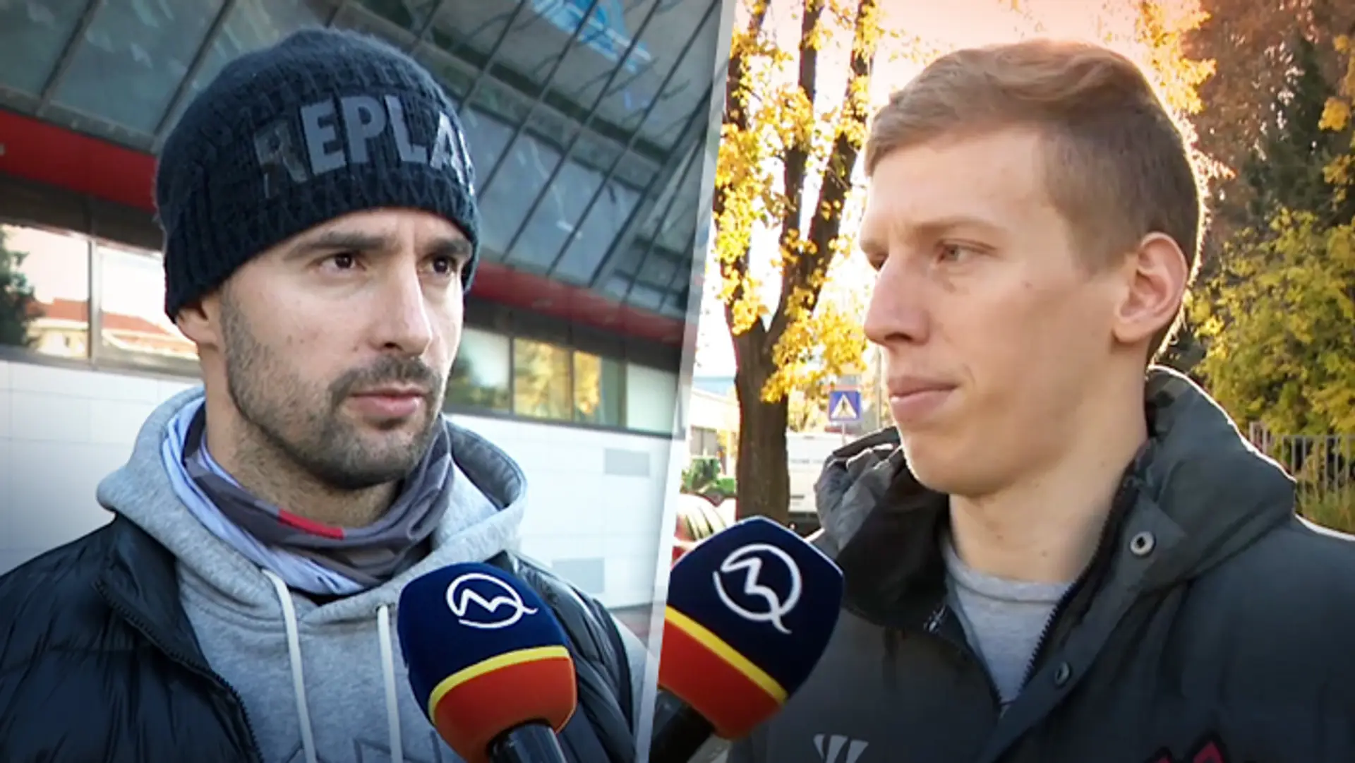 Hráči Bratislava Capitals Dávid Buc a Samuel Baroš.