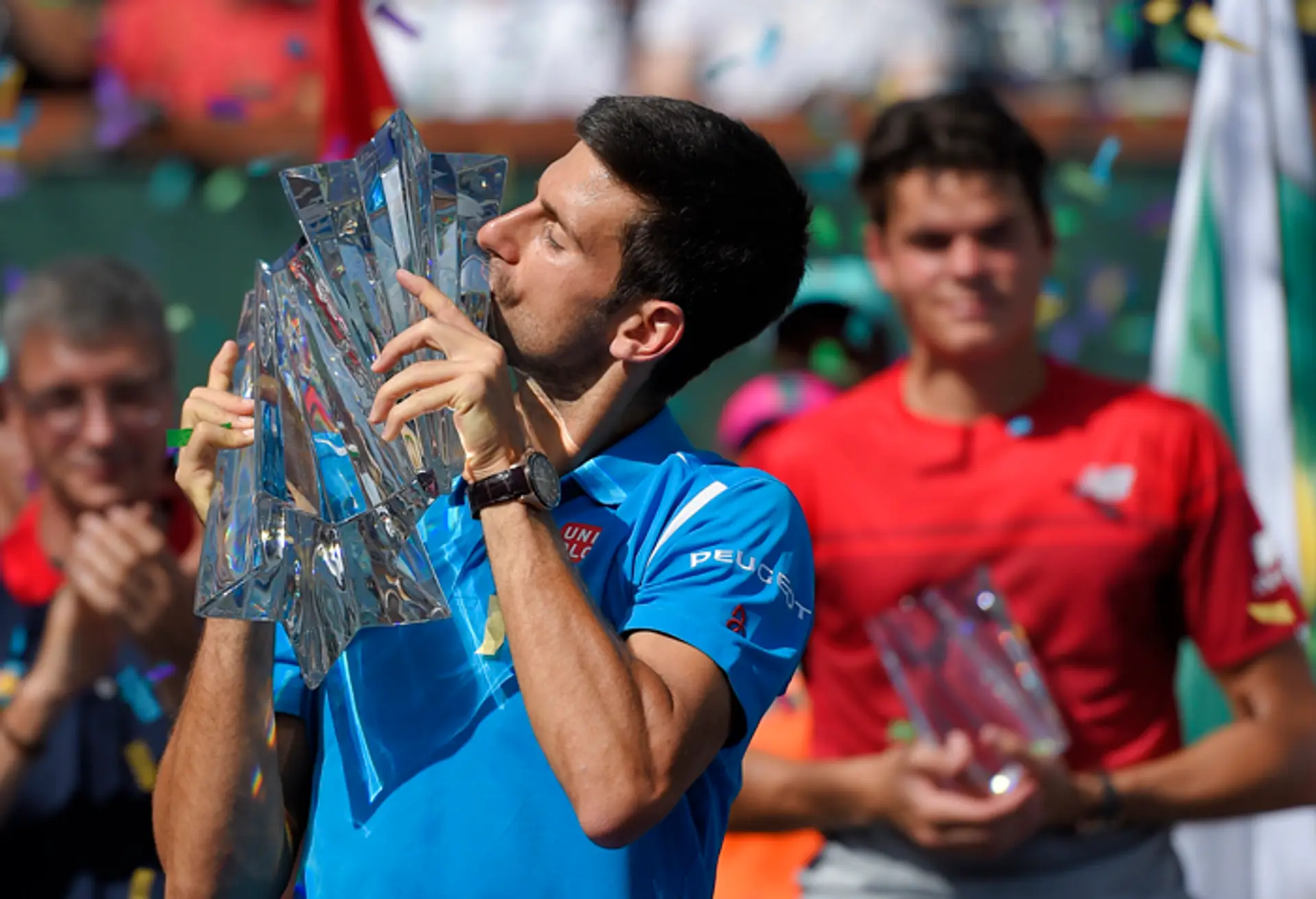 Novak Djokovič bozkáva piaty titul z turnaja Indian Wells.