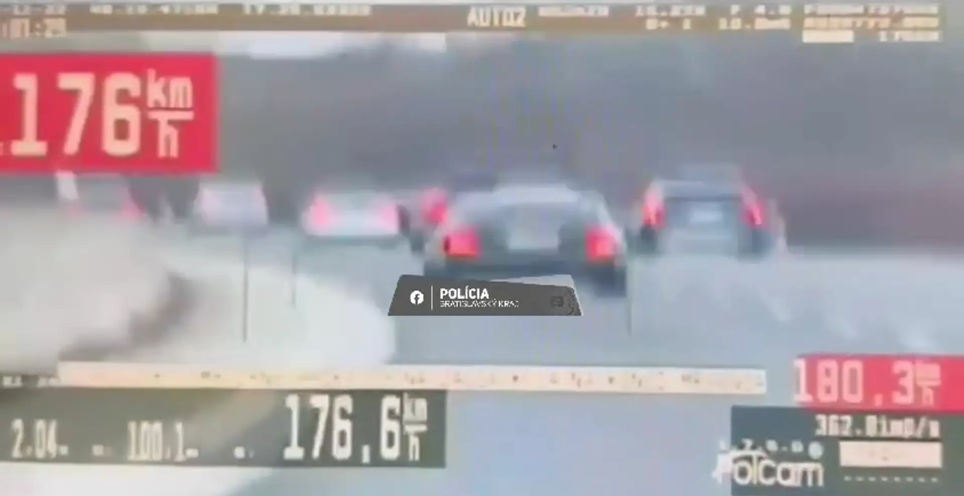 Vodič išiel na D1 rýchlosťou 201 km/h.