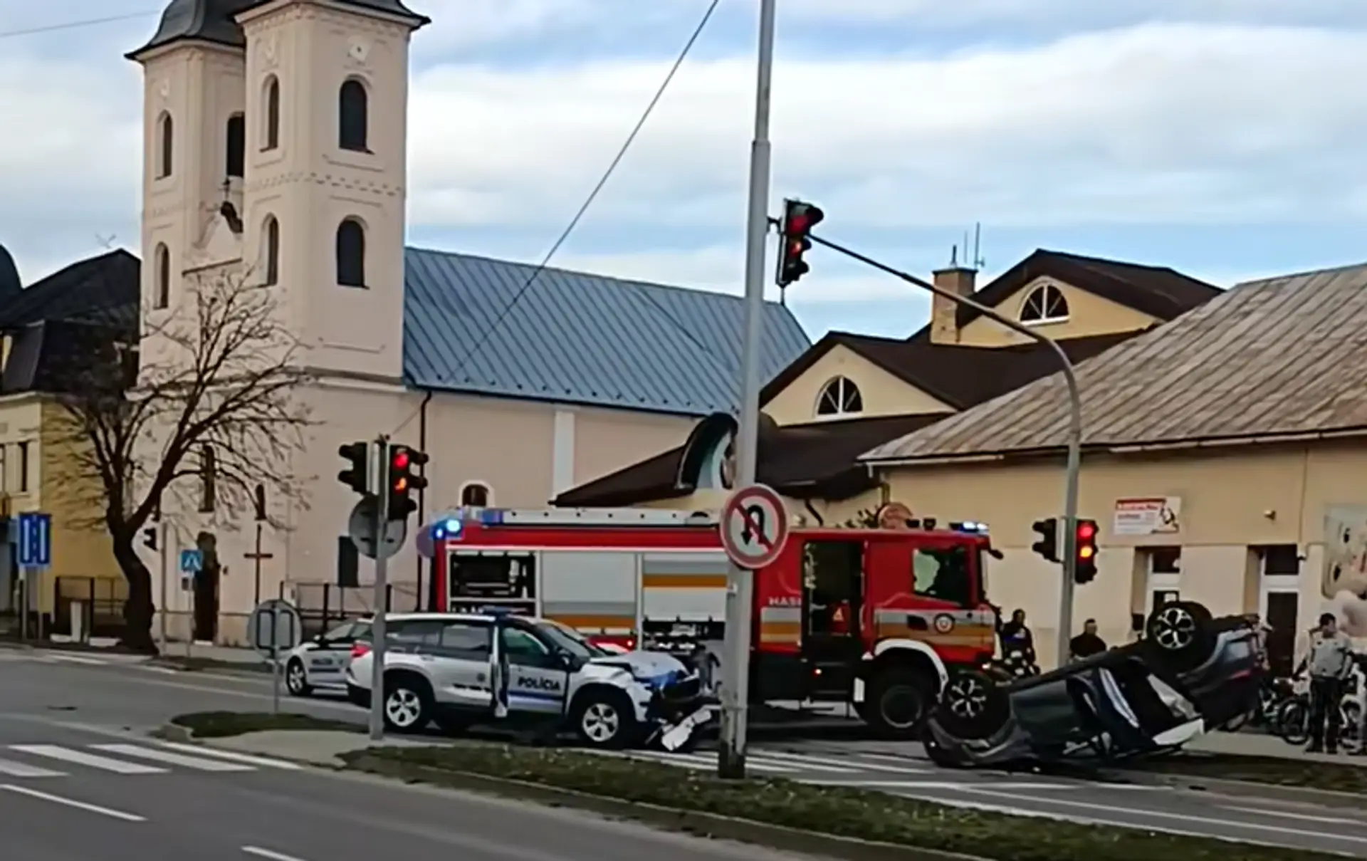 Zrážka s políciou v Michalovciach