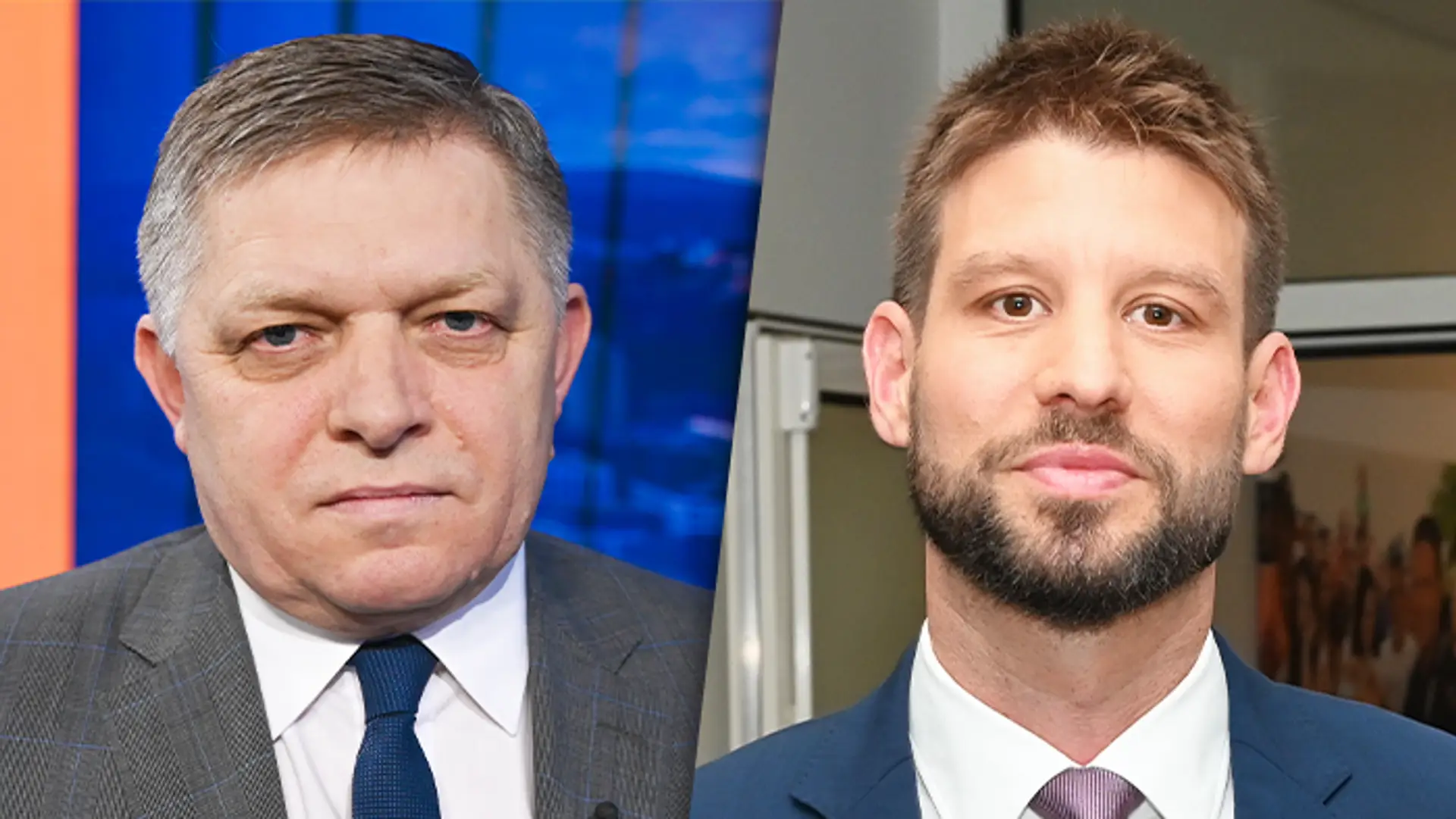 Robert Fico a Michal Šimečka.