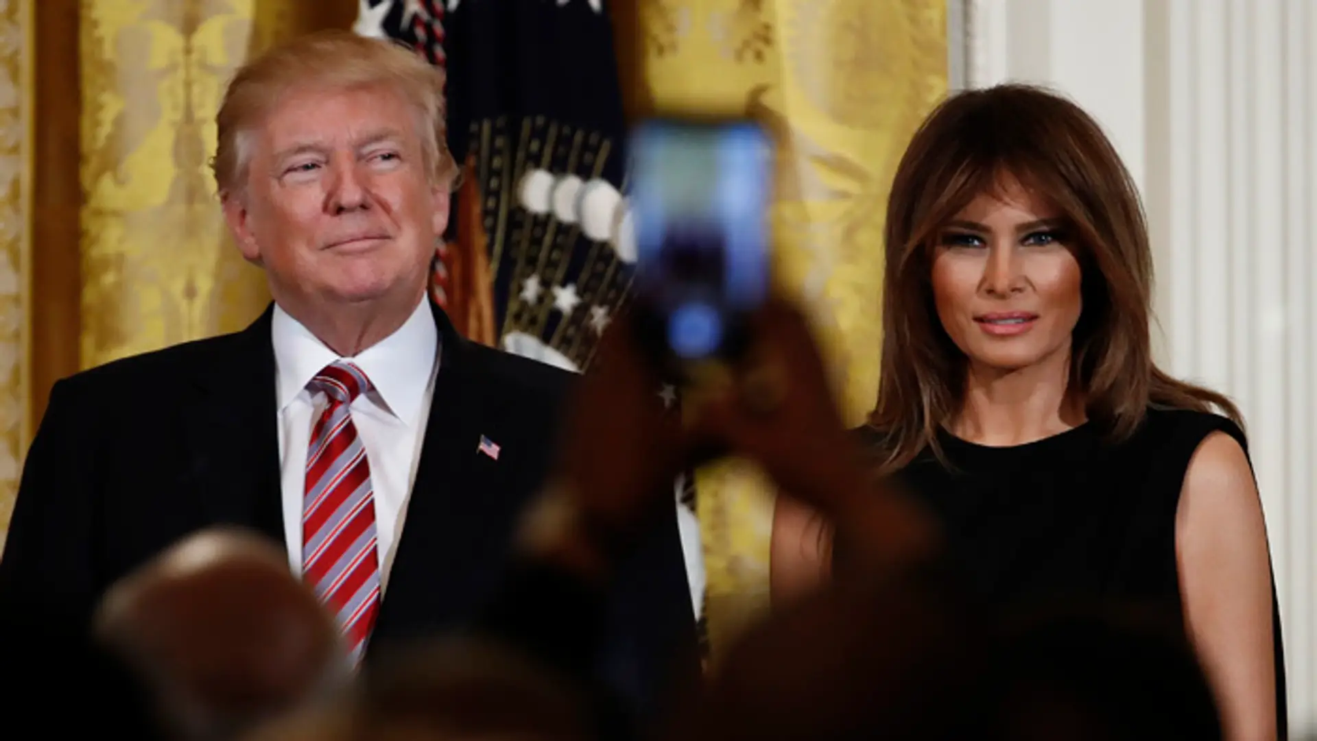Donald Trump a jeho manželka Melanie Trump.