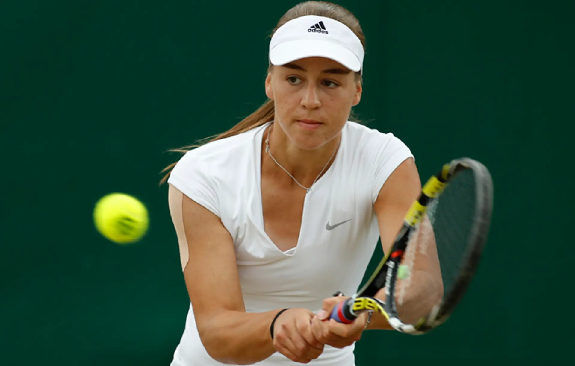 Kristína Schmiedlová vo finále juniorky vo Wimbledone.