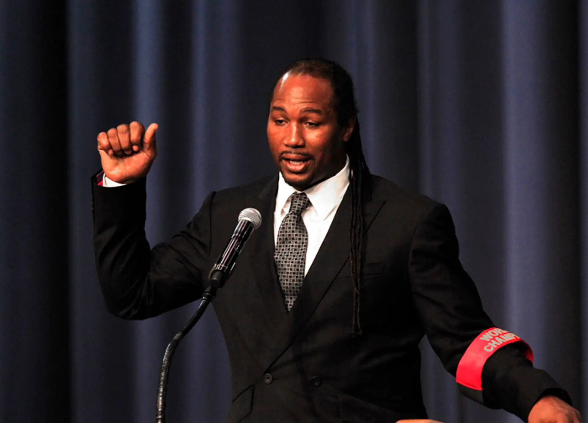 Britský boxer Lennox Lewis.