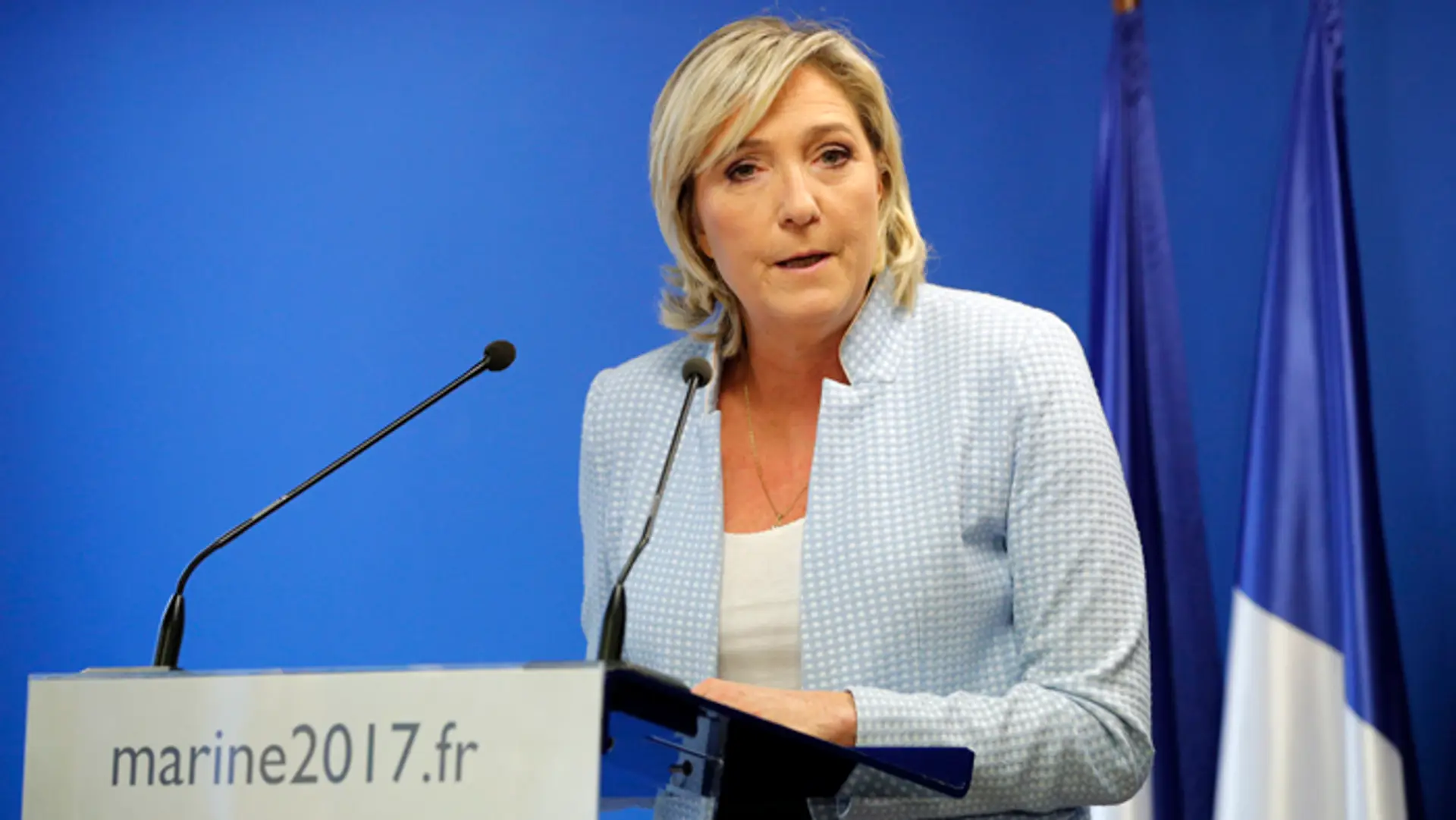 Šéfka Národného frontu Marine le Penová