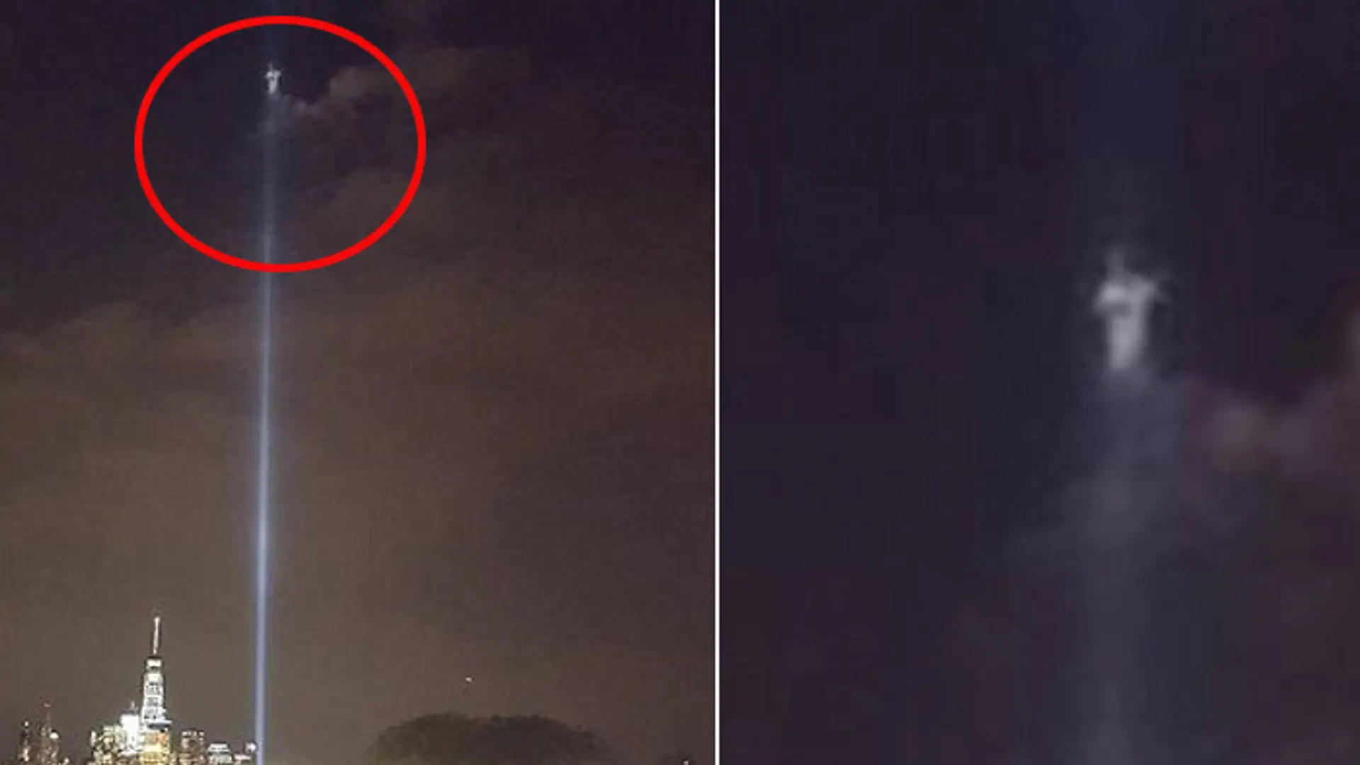 Fotograf tvrdí, že vo svetle na mieste Dvojičiek zachytil Ježiša