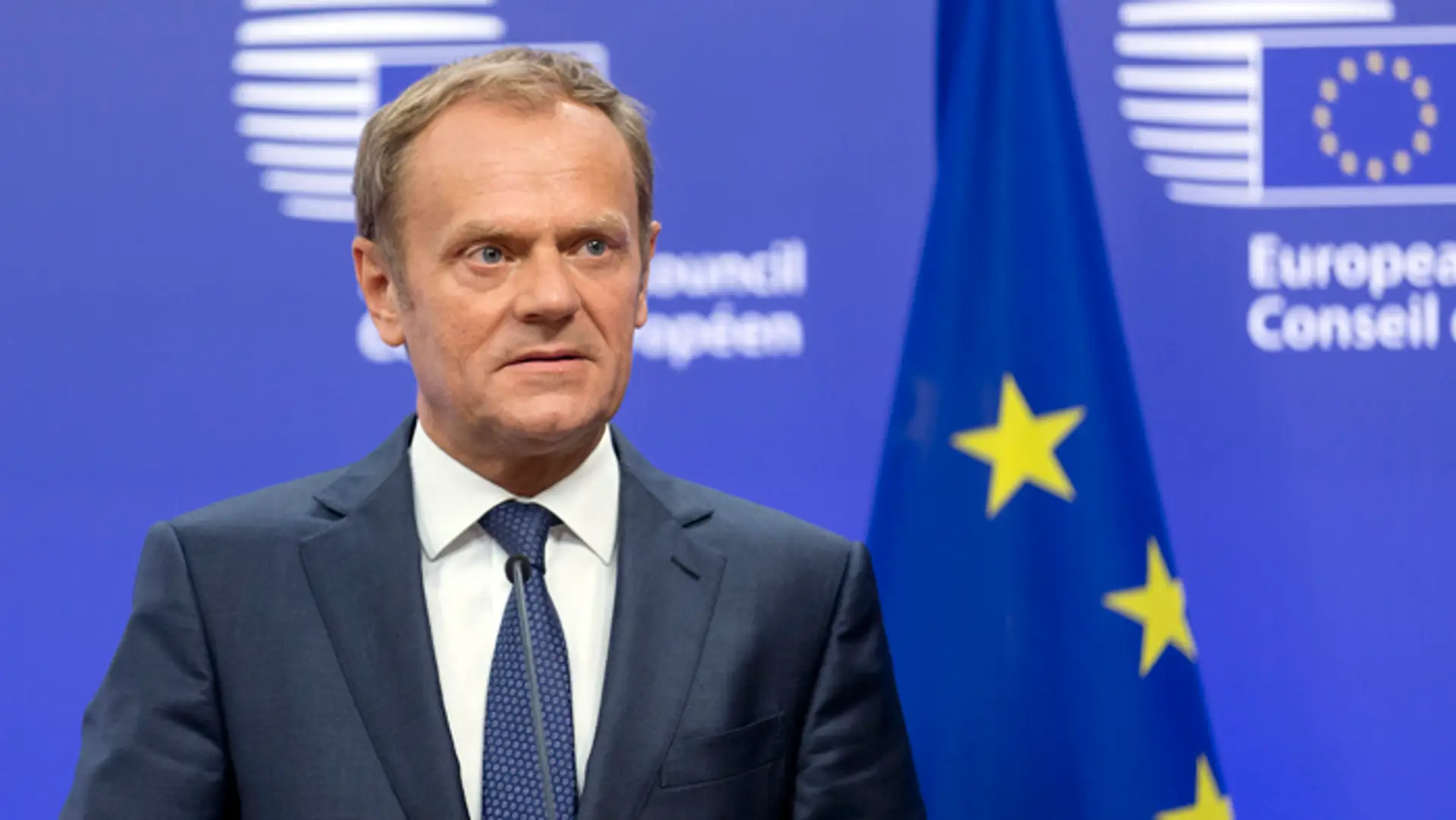 Predseda Európskej rady Donald Tusk.