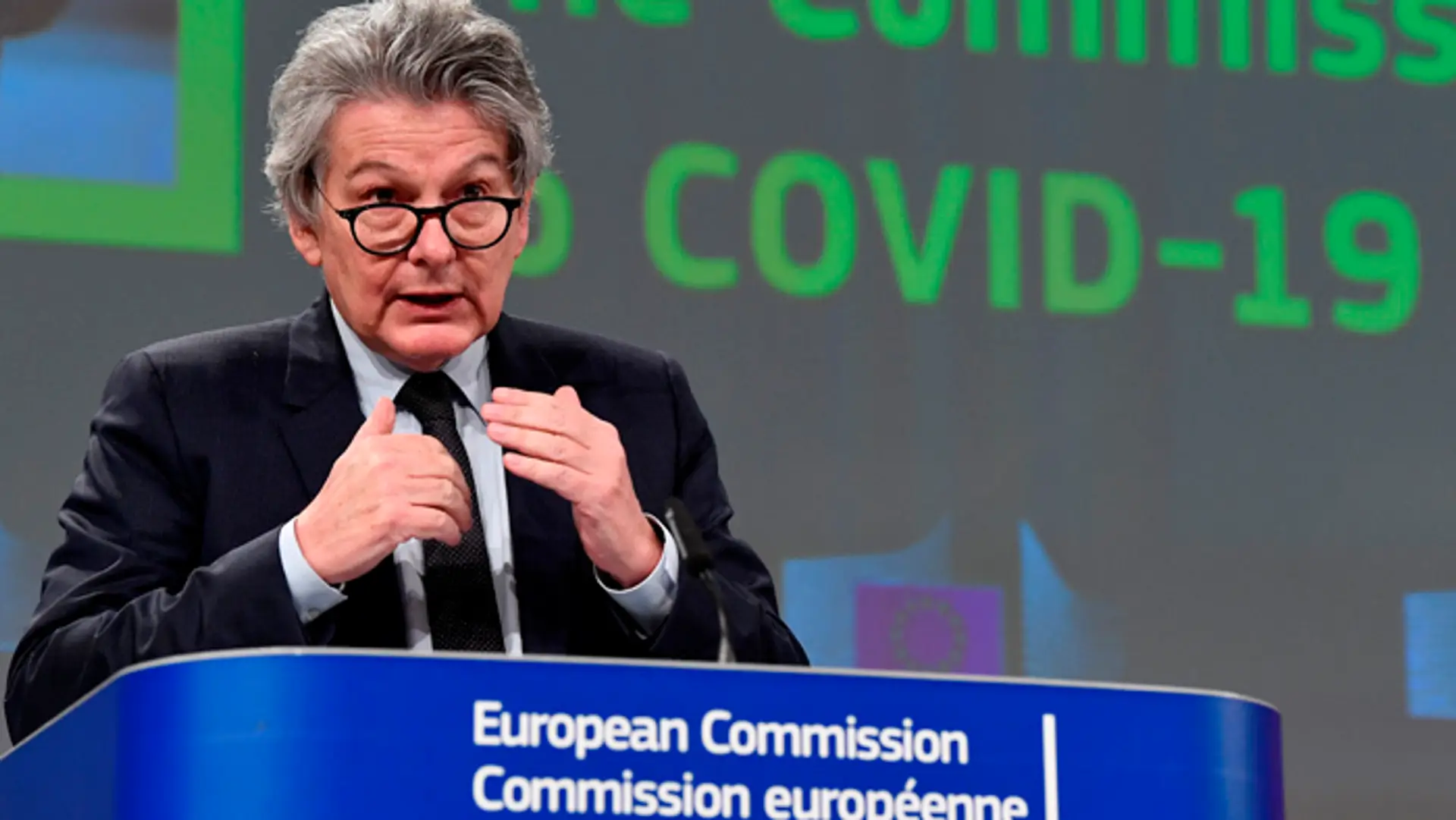 Eurokomisár pre vnútorný trh Thierry Breton.