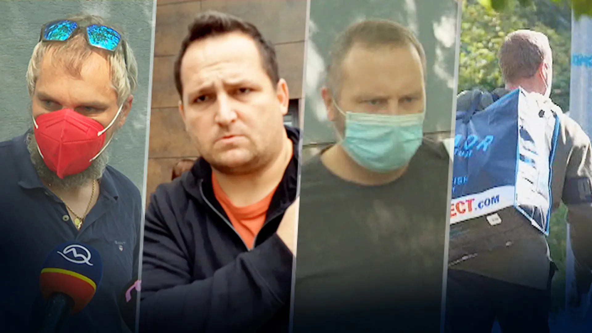 Vyšetrovatelia NAKA - Štefan Mašin, Pavol Ďurka, Milan Sabota a Ján Čurilla.
