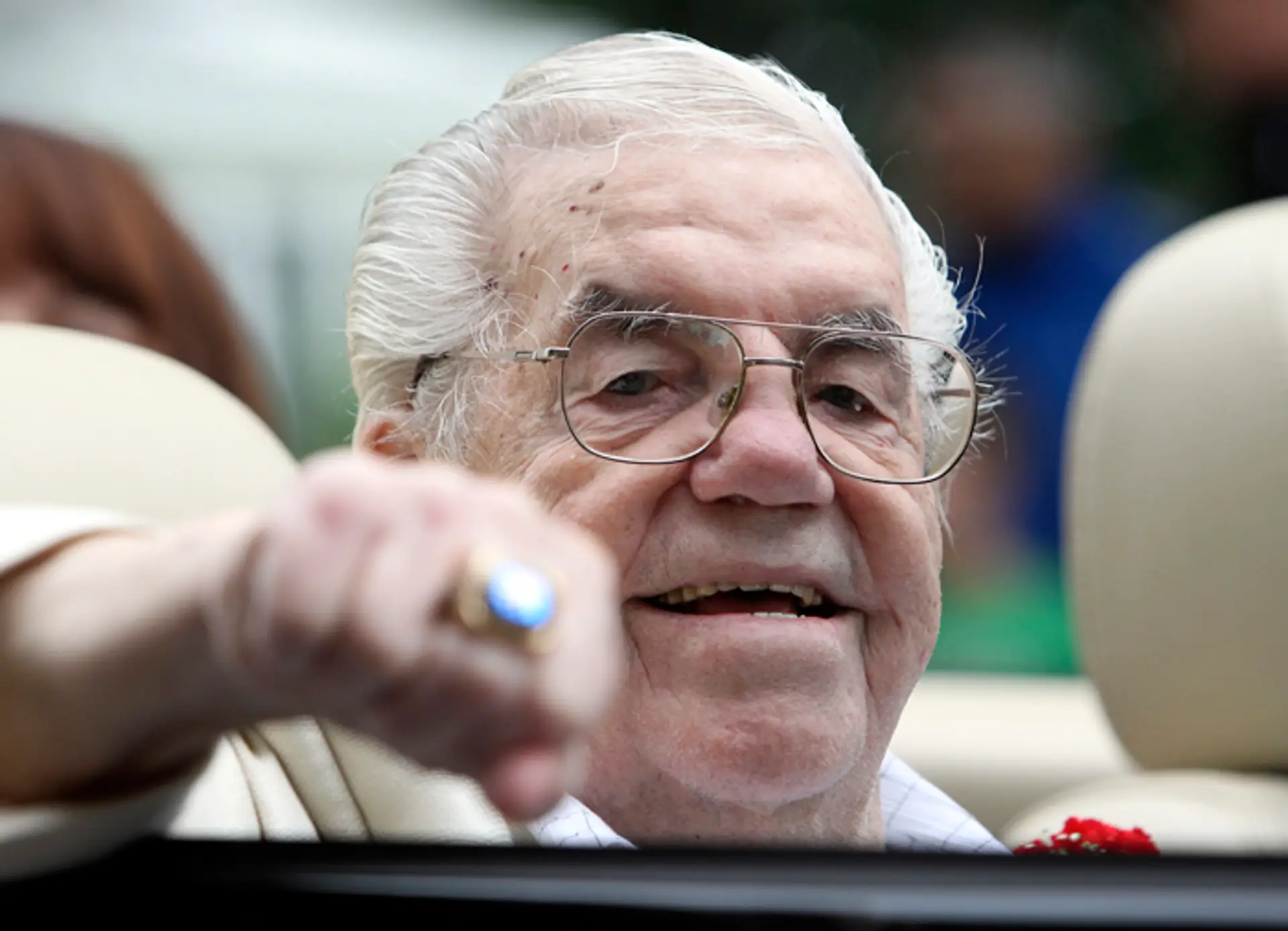 Promotér Louis "Lou" Duva na archívnej snímke.
