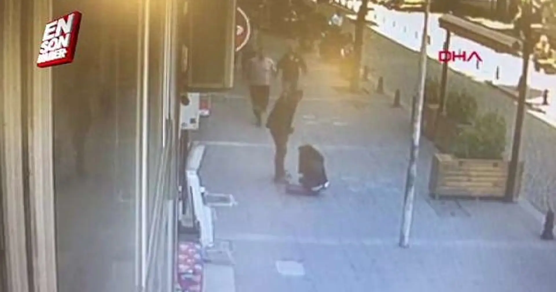 Bitka ženy na ulici v Turecku