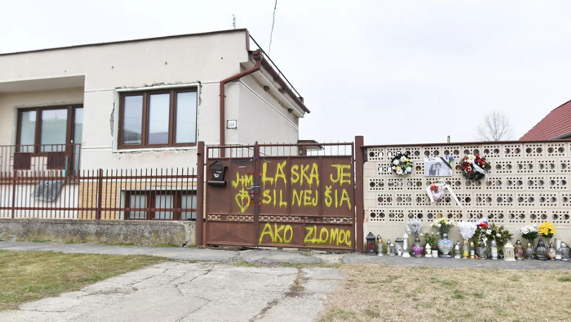 Dom zavraždeného novinára Jána Kuciaka a jeho snúbenice Martiny Kušnírovej.