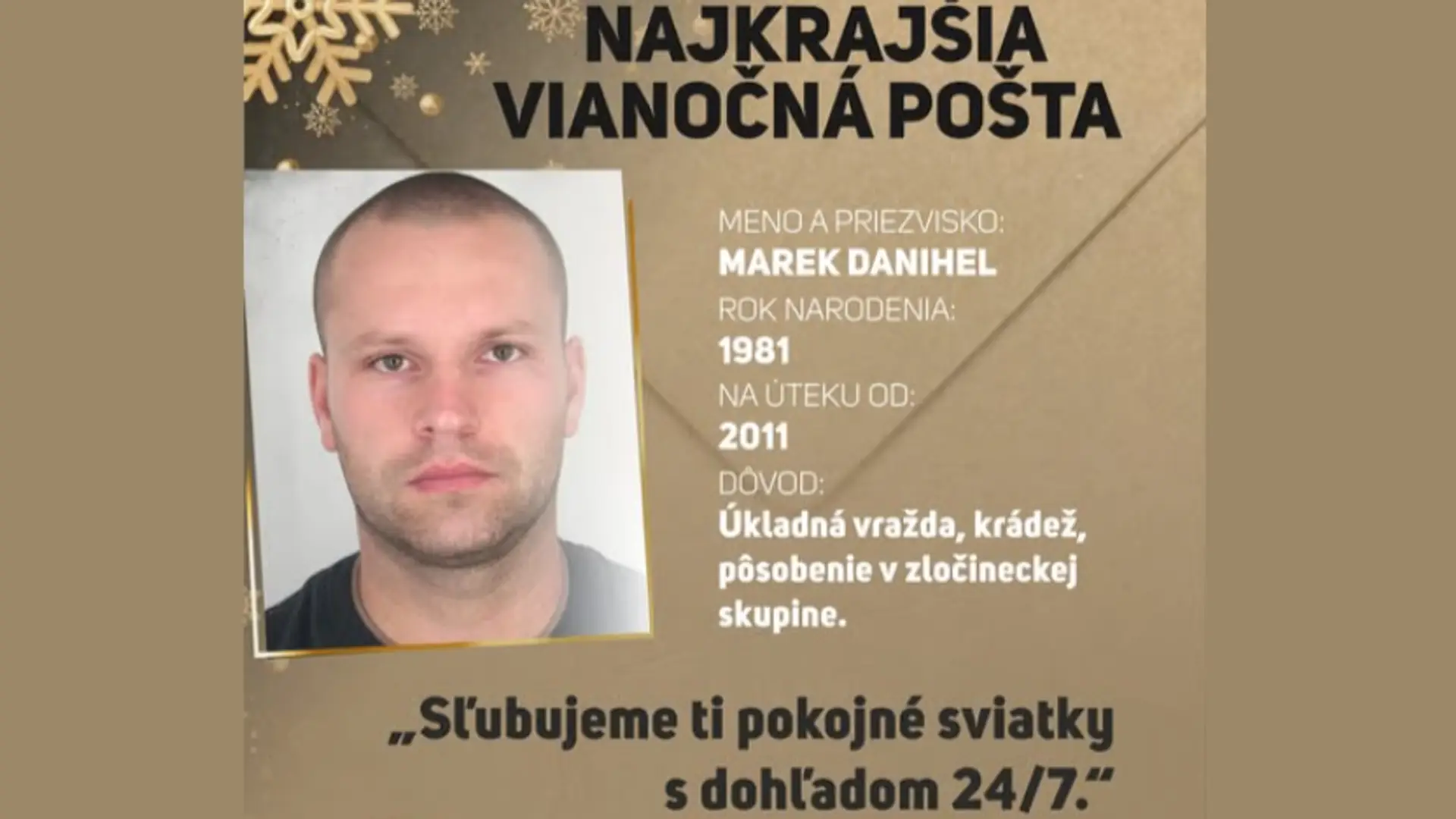 Policajná vianočná pošta. 