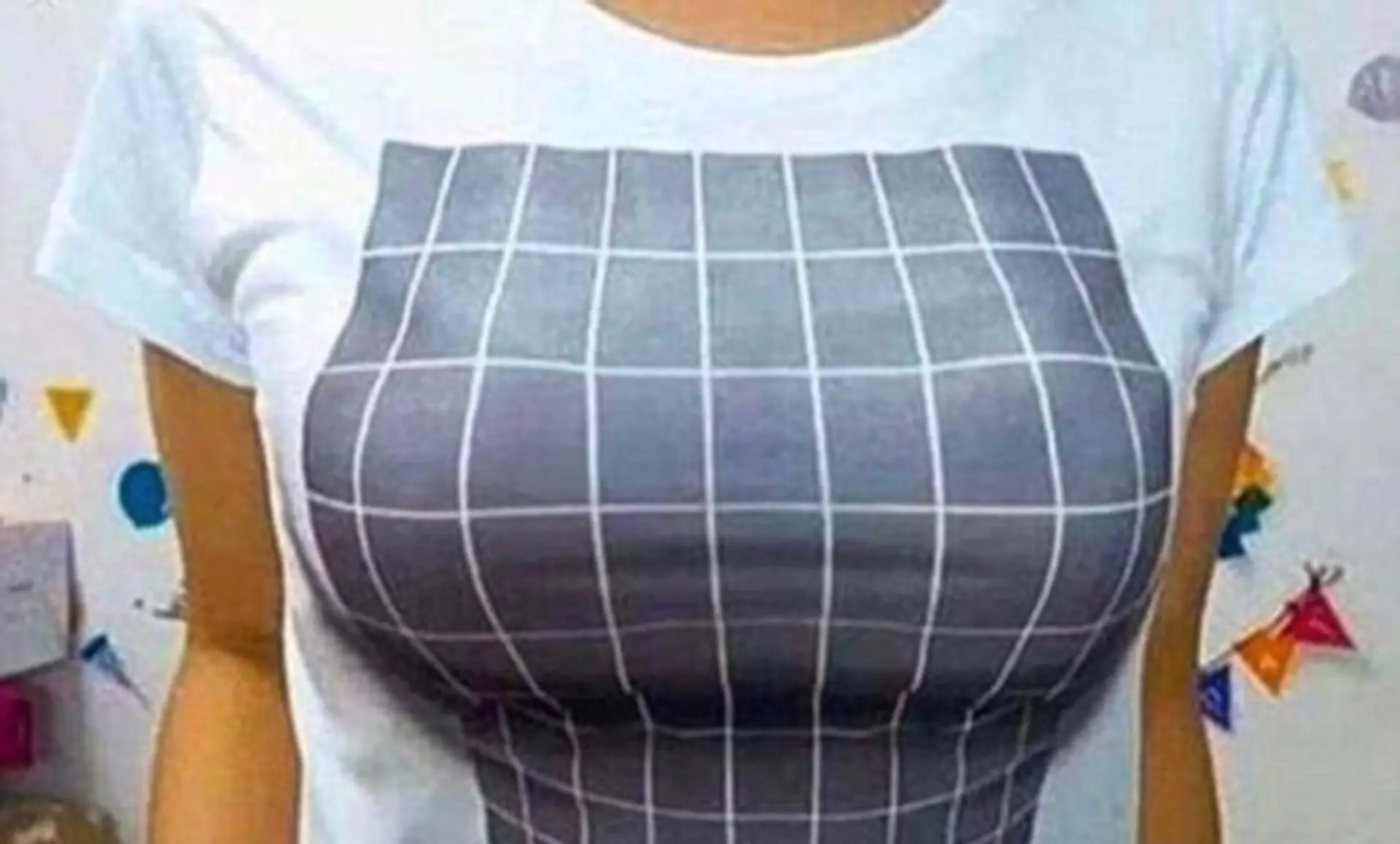 3D tričko s ilúziou väčšieho poprsia