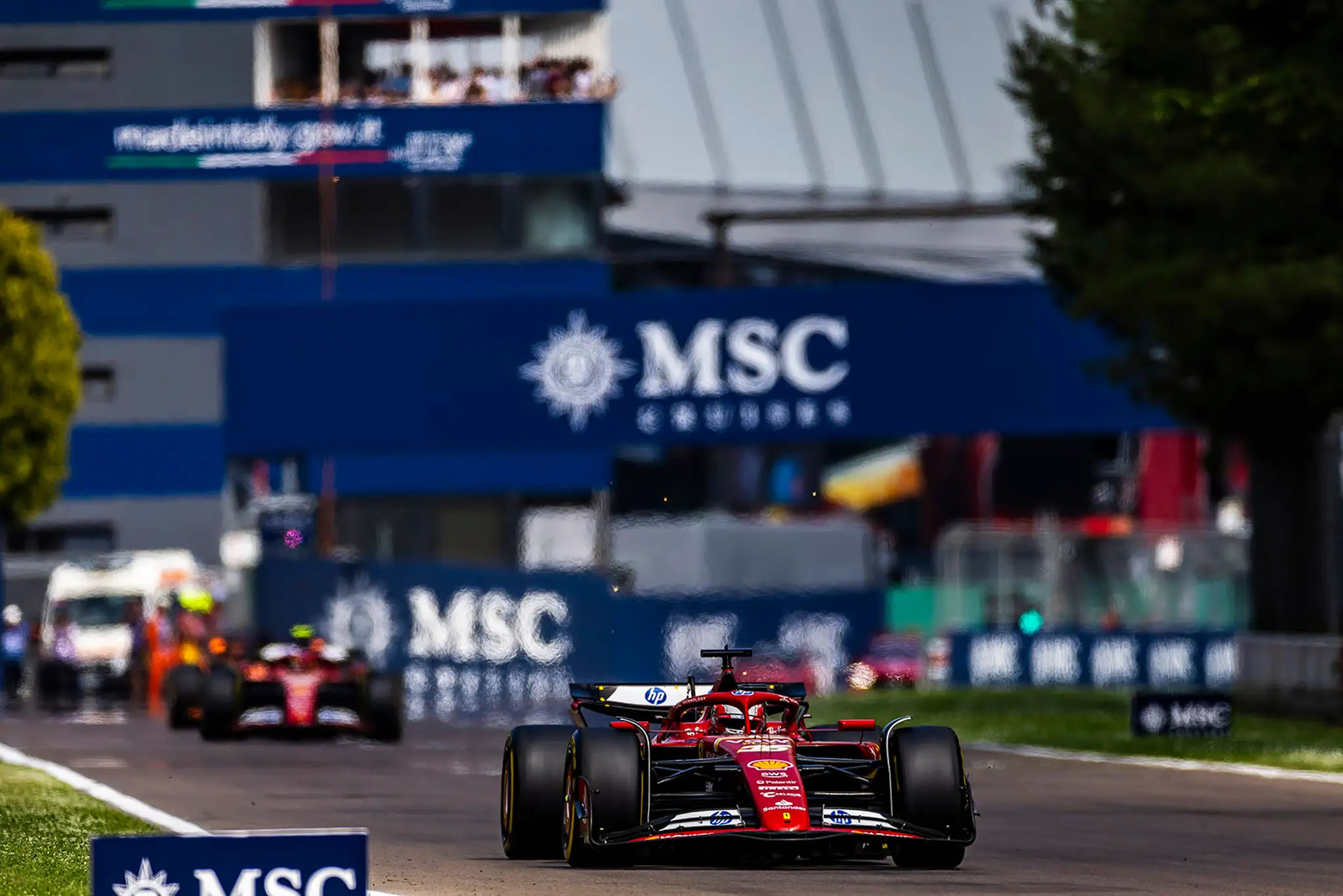 Charles Leclerc na Ferrari.