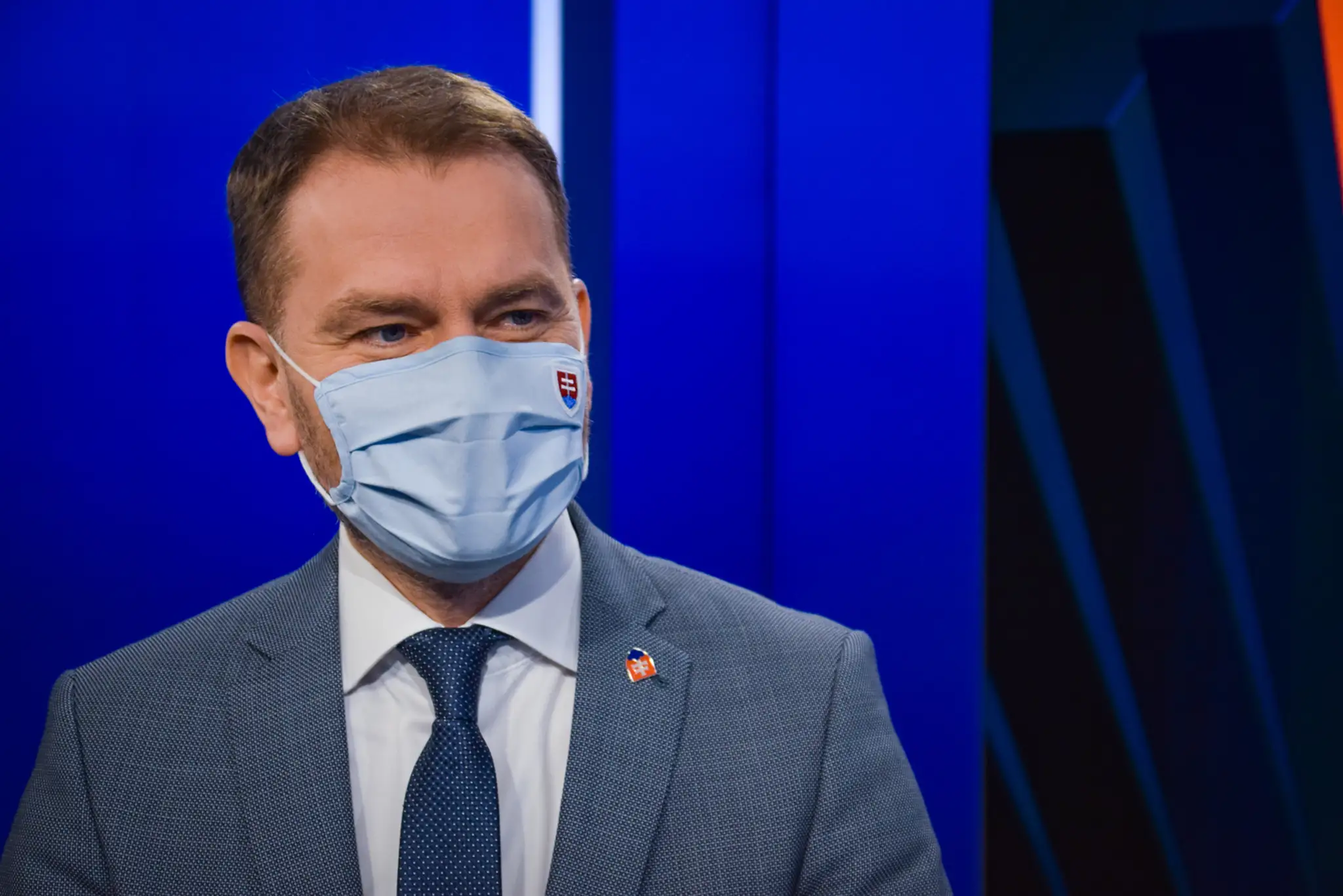 Ladislav Kamenický a Veronika Remišová pred vysielaním.