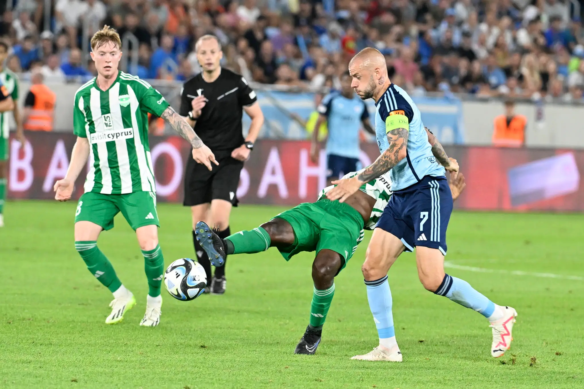 Vladimír Weiss ml. v prvom zápase play off Európskej ligy proti Arisu Limassol