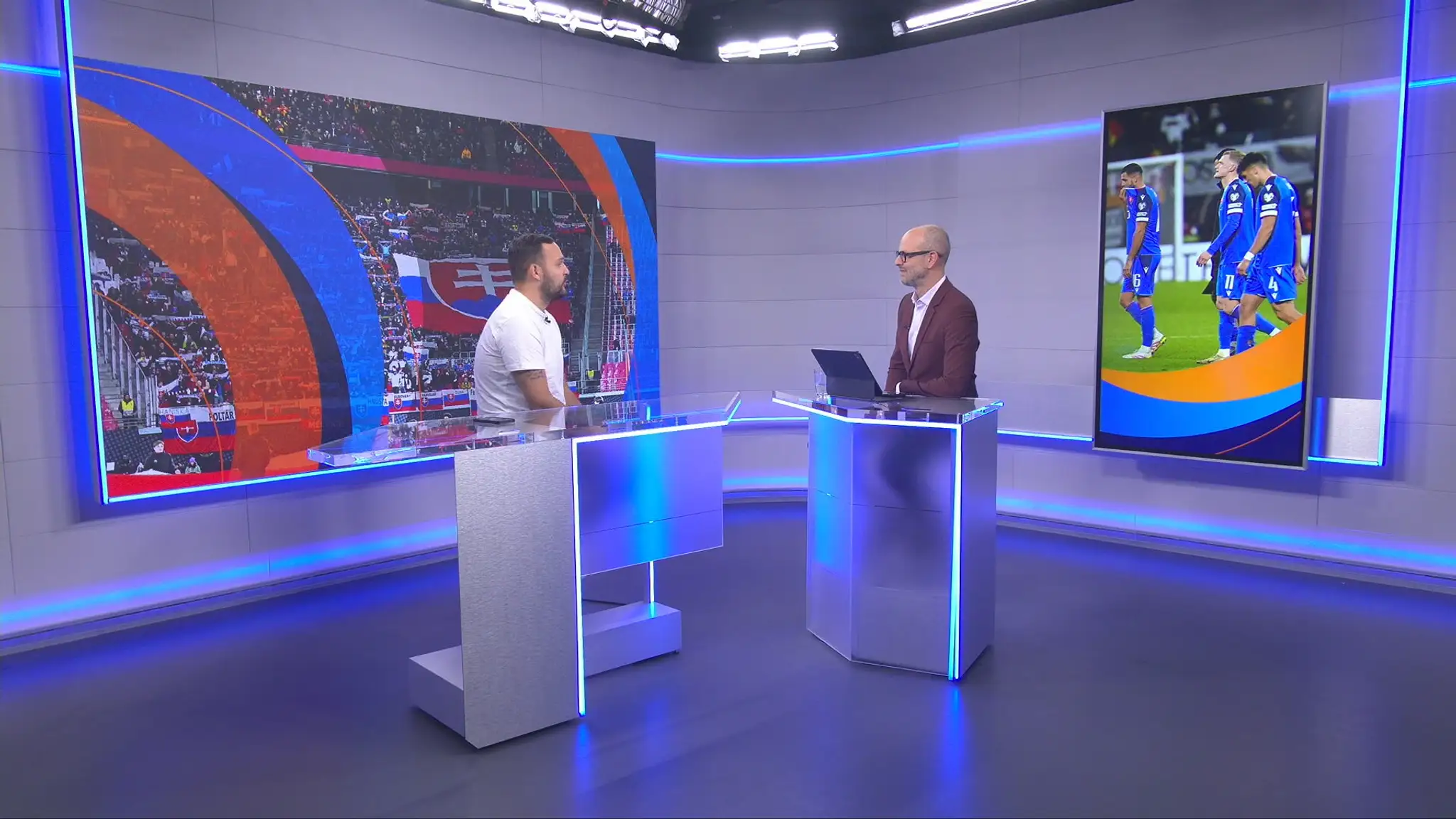 Andrej Zvolenský v štúdiu TN live.