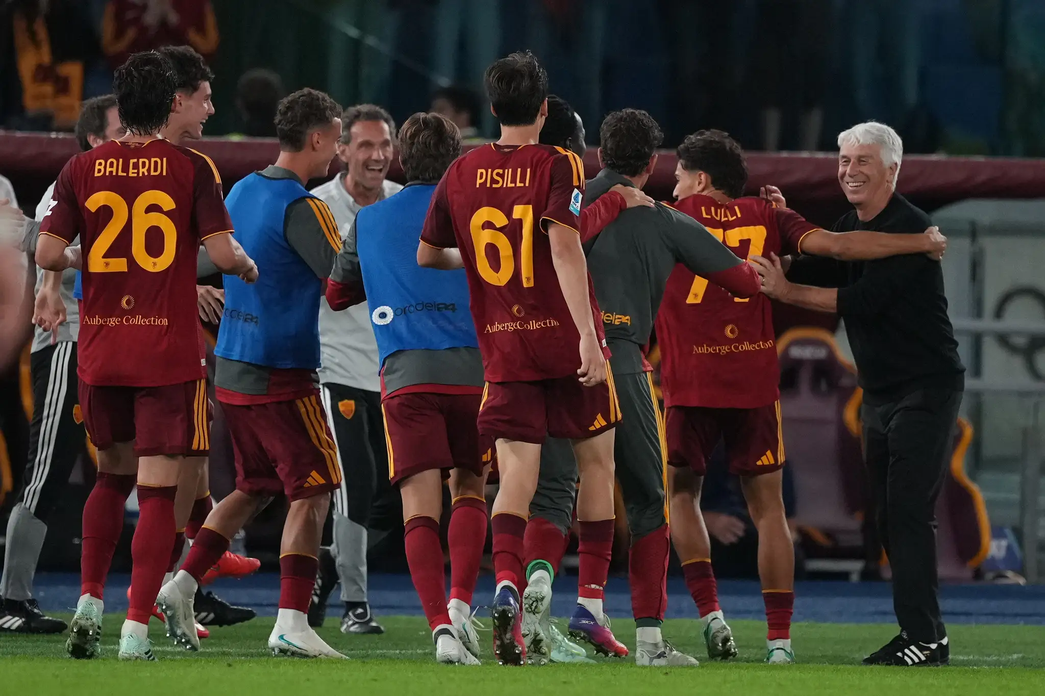 Futbalisti AS Rím.