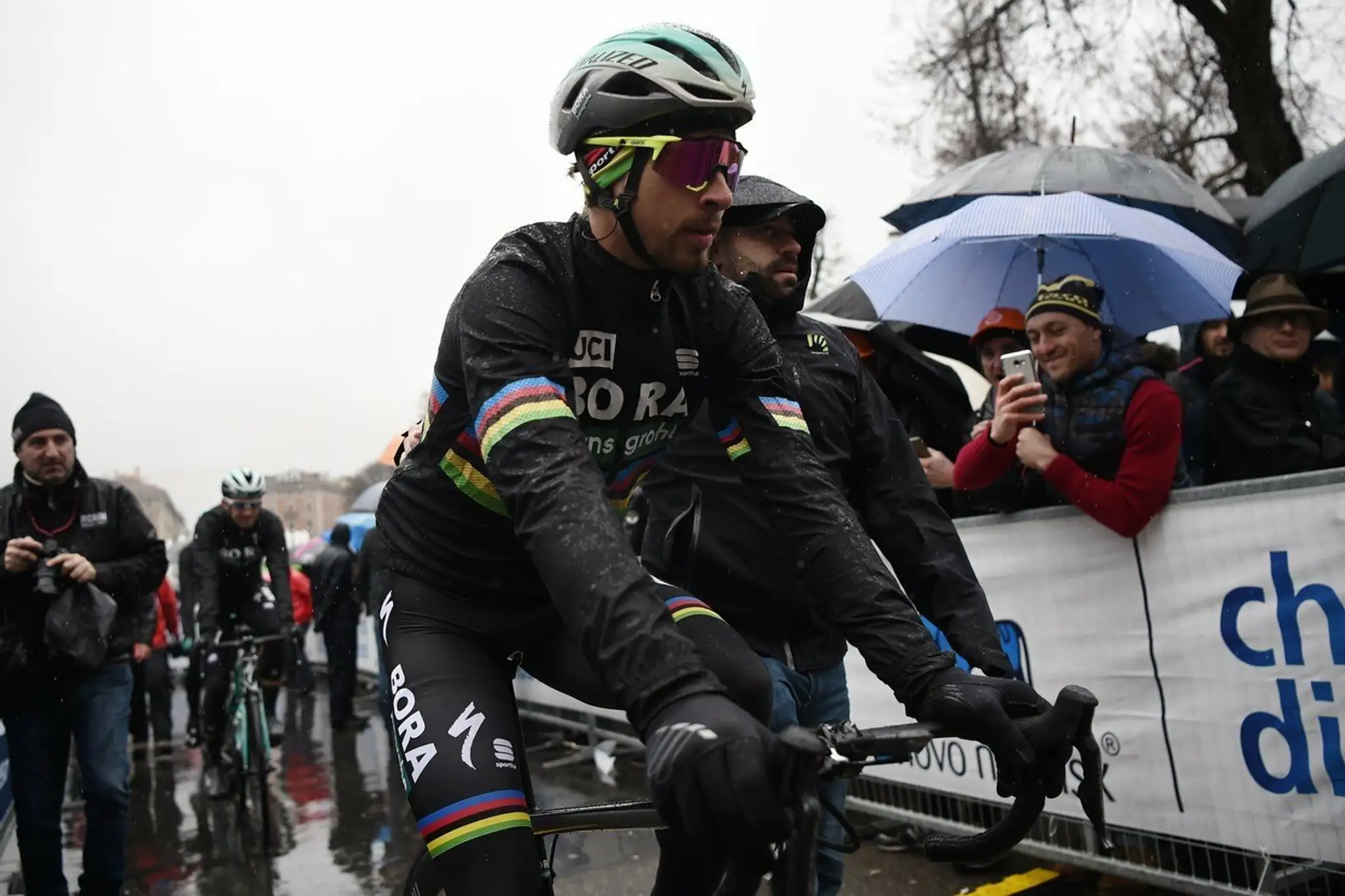 Peter Sagan na začiatku pretekov Miláno - San Remo.