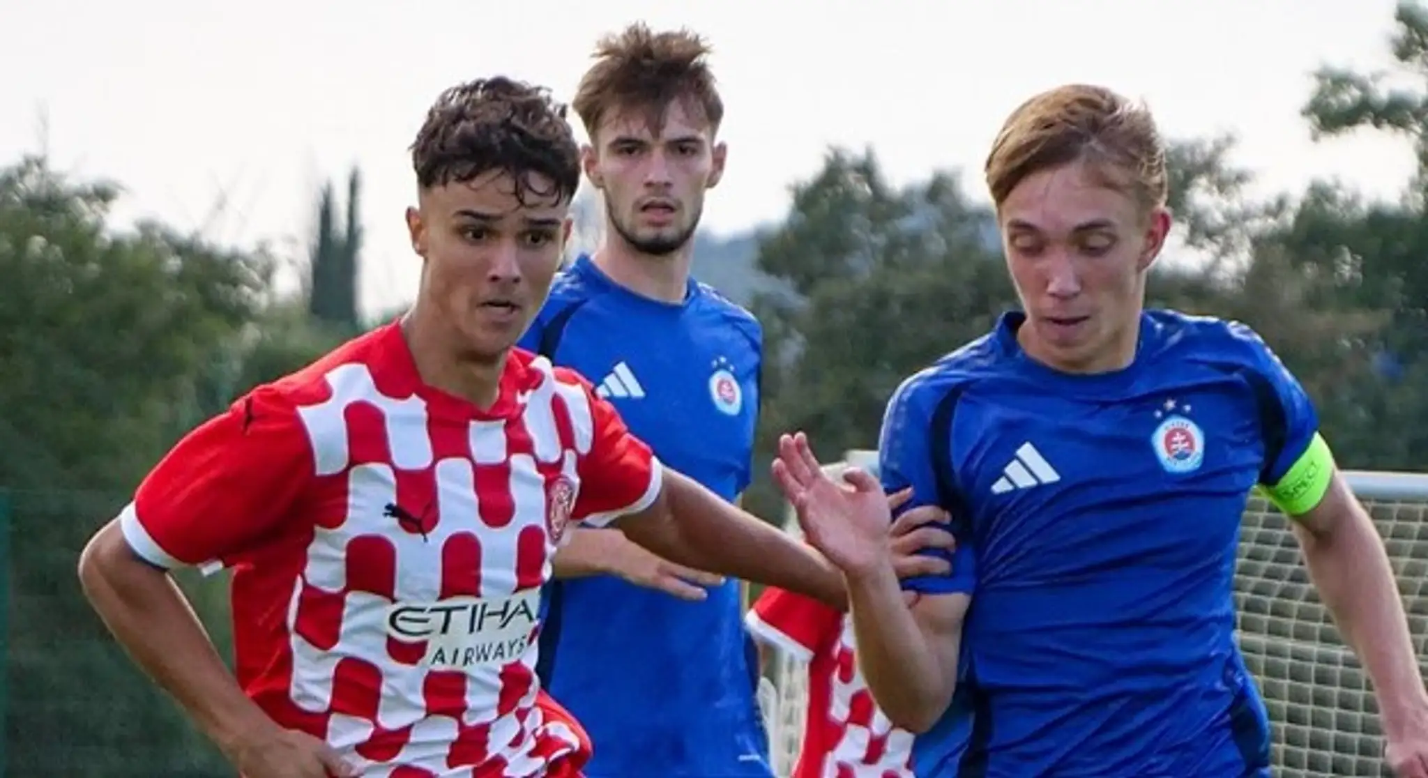 Hráči Slovana v mládežníckej Lige majstrov
