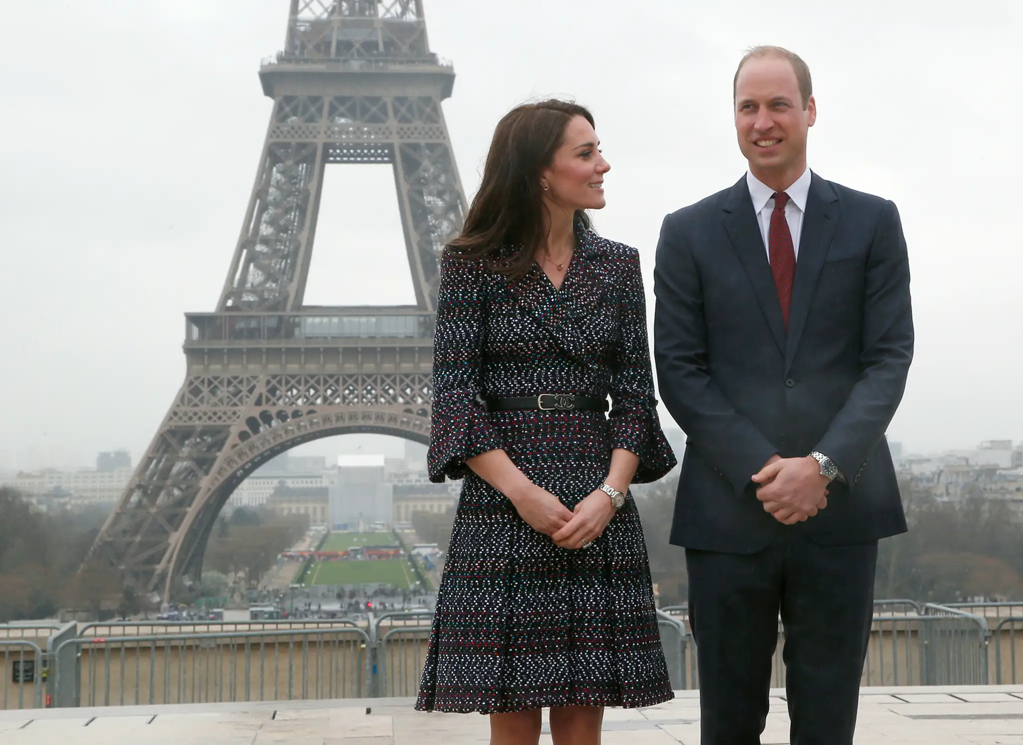 Na snímke britský princ William s manželkou Kate.