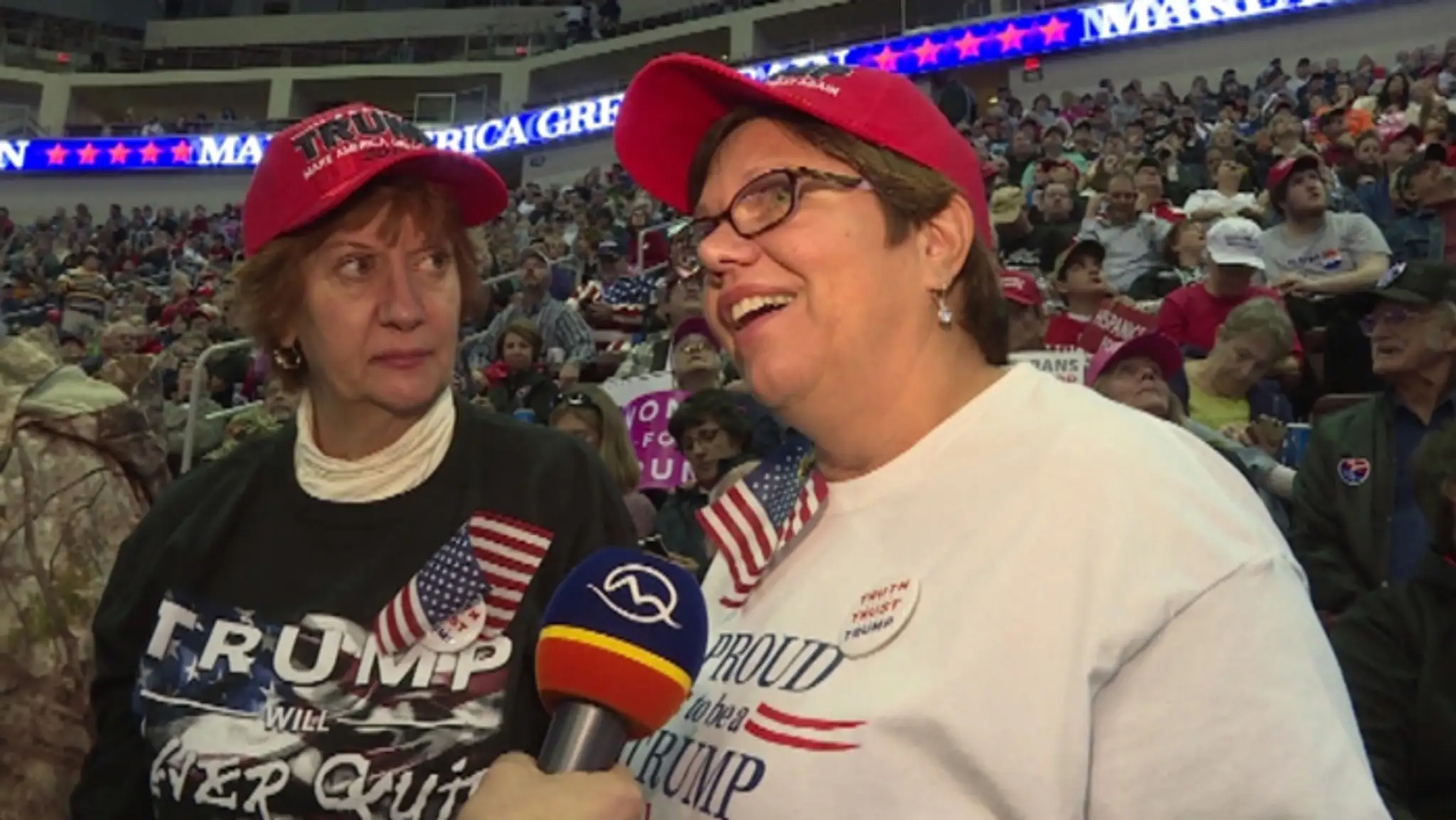 Podporovateľky Donalda Trumpa.