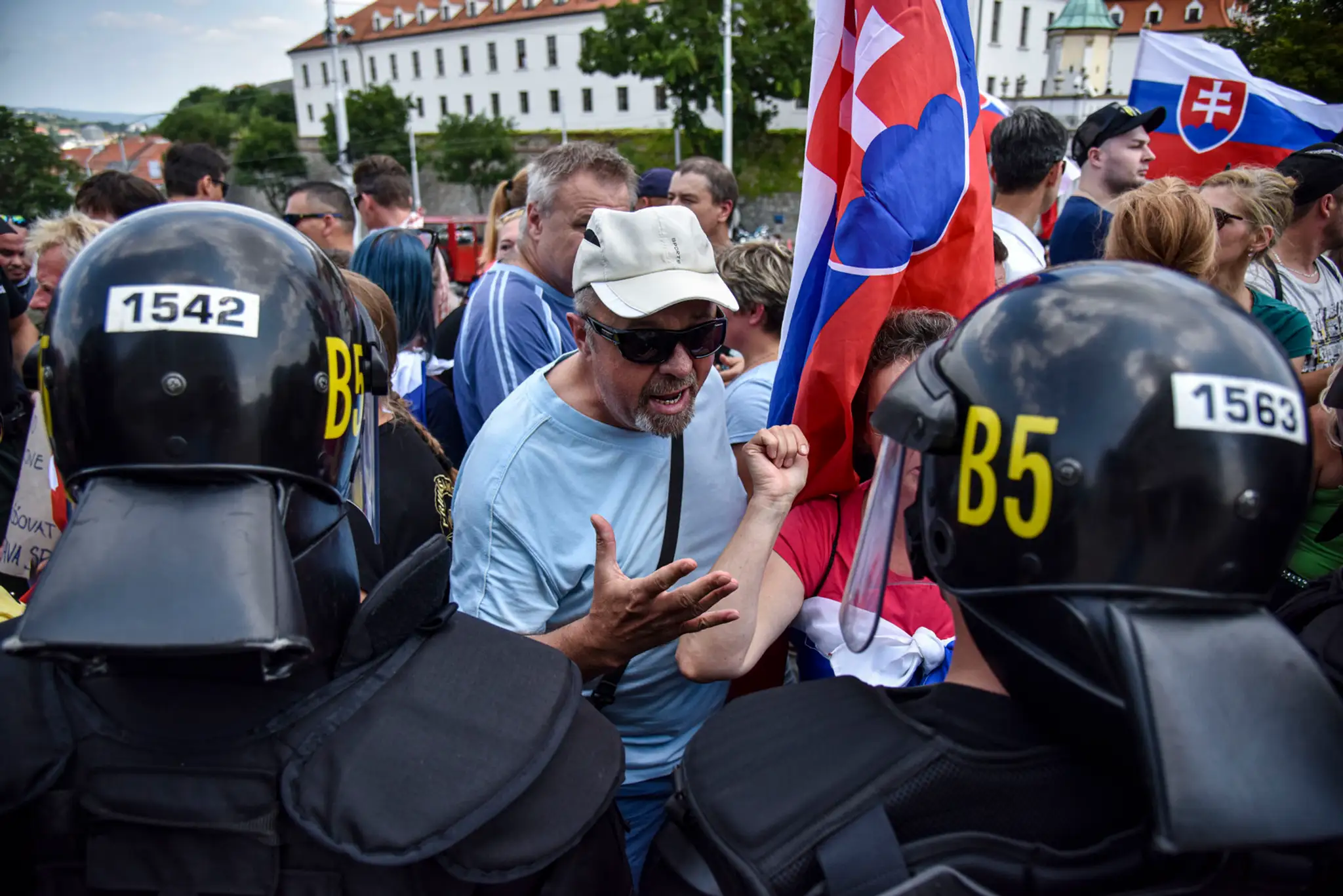 Protest proti vládnym opatreniam pred NR SR (ilustračná snímka) 