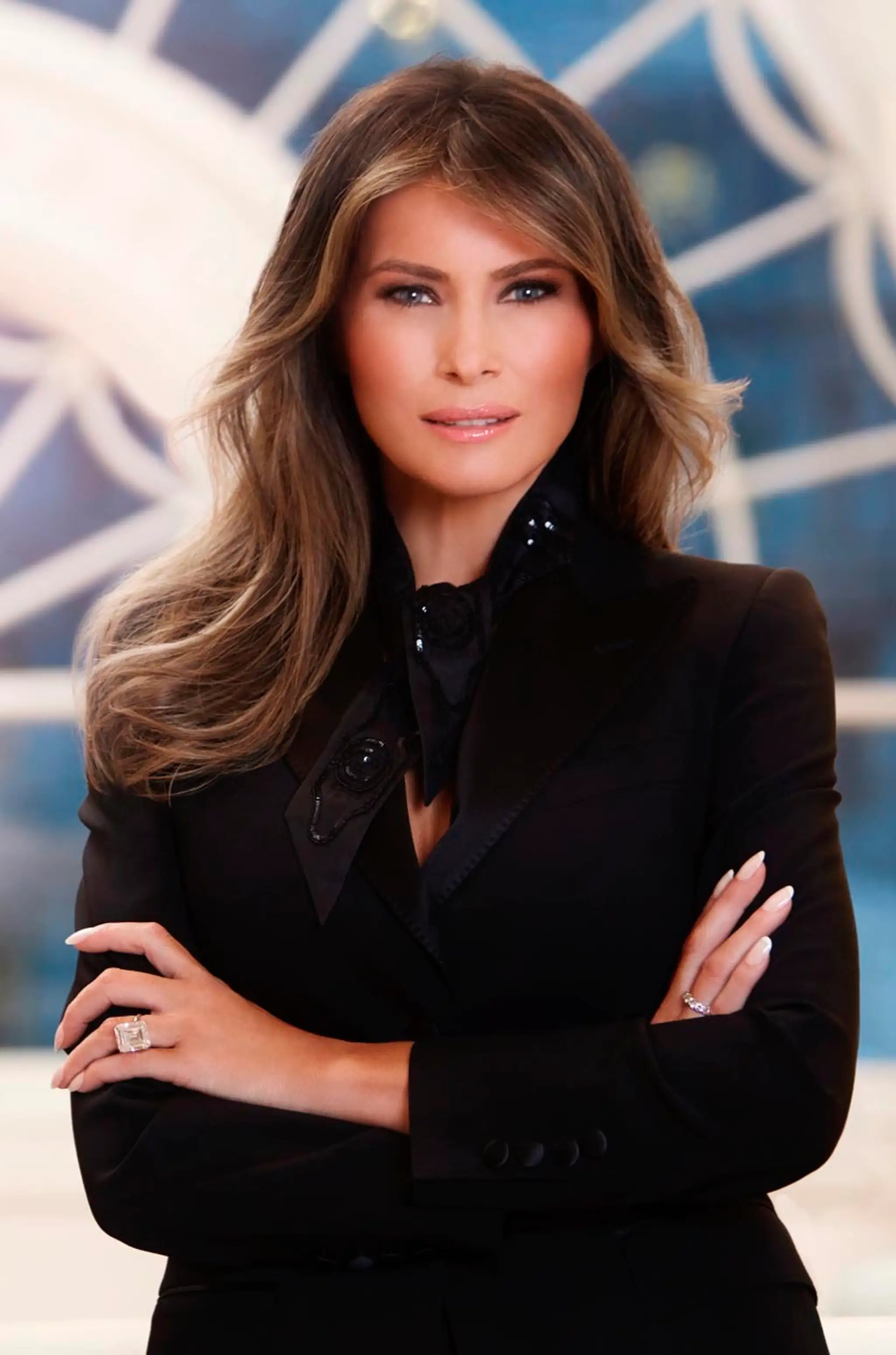 Oficiálna fotografia prvej dámy USA, manželky prezidenta Donalda Trumpa Melanie.