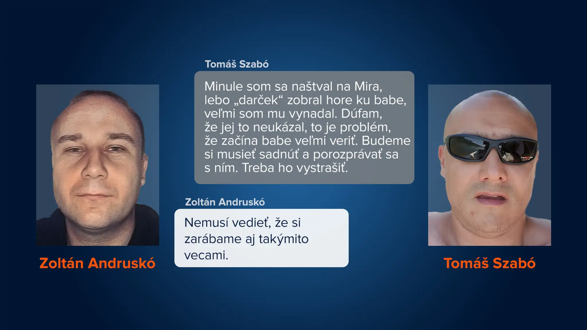 Komunikácia Zoltán Andruskó vs. Tomáš Szabó.