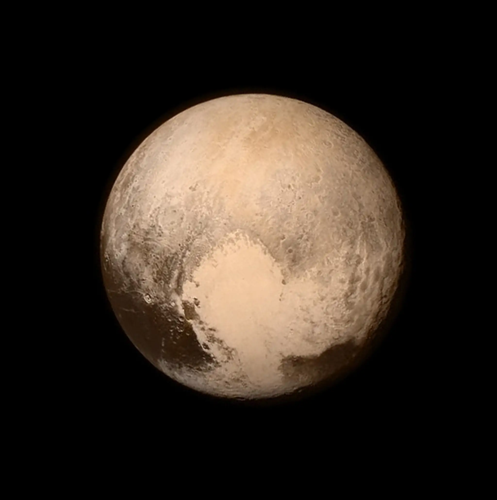 Pohľad na Pluto.