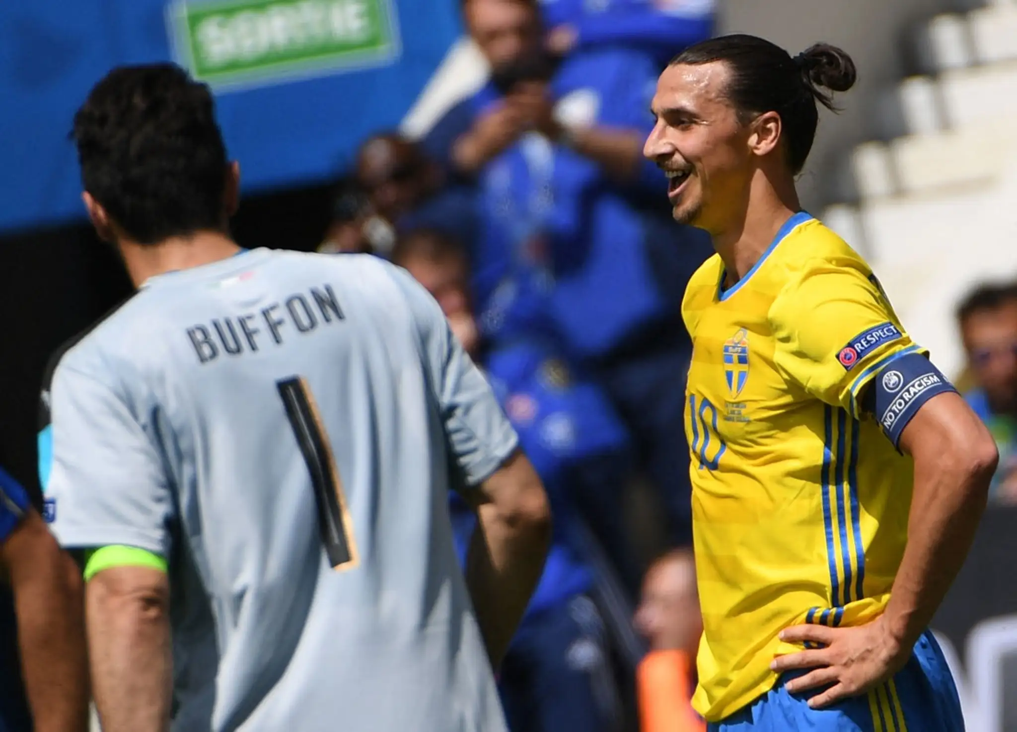 Gianluigi Buffon a Zlatan Ibrahimovič