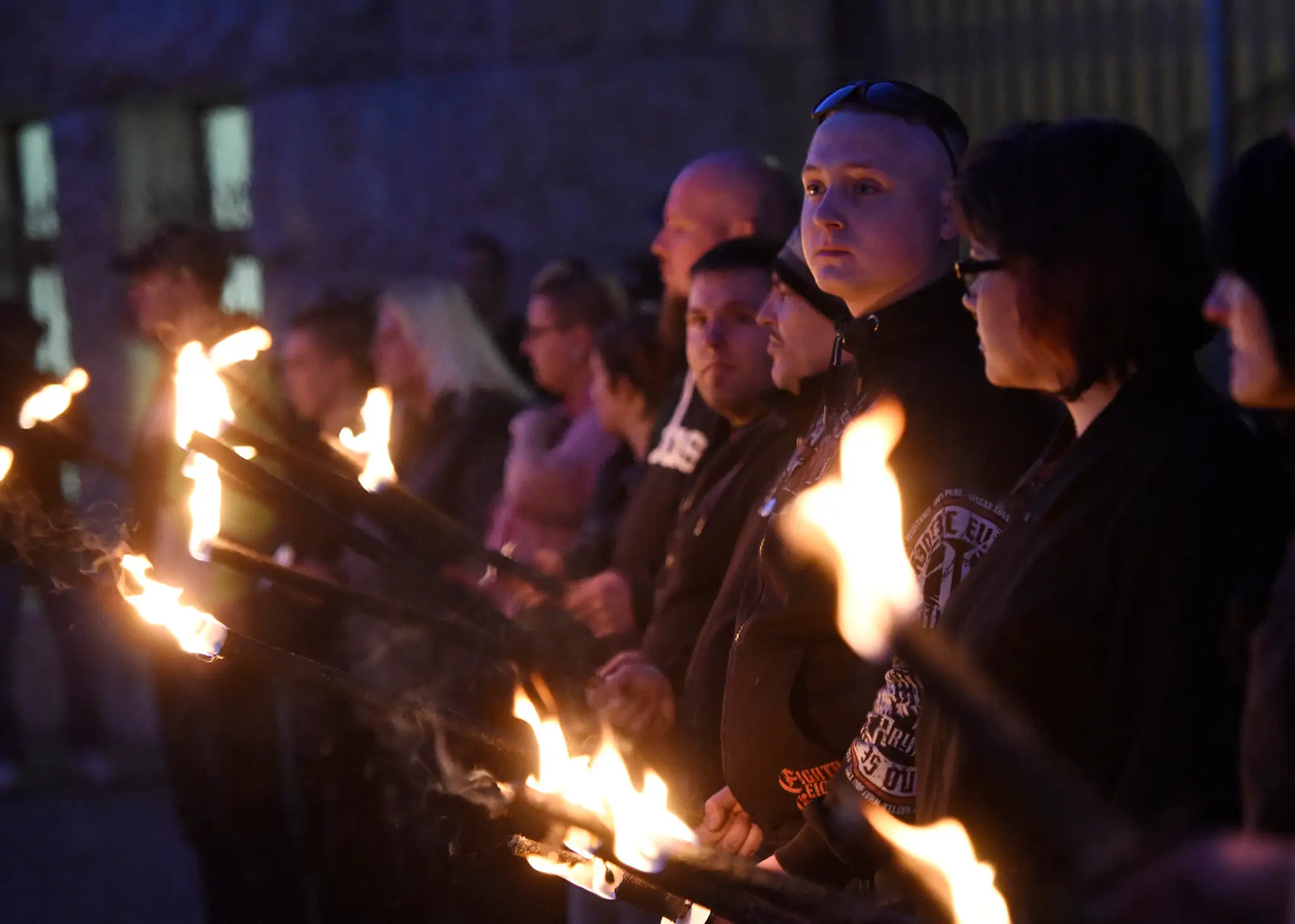 Zhromaždenie pri príležitosti výročia narodenia Adolfa Hitlera.